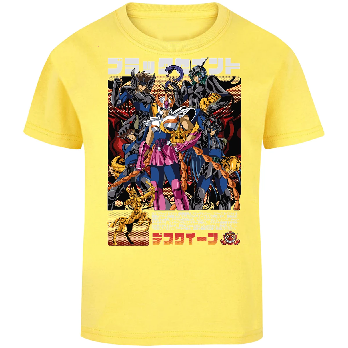 Playera Saint Seiya Fenix Caballeros Negros para Niño 4