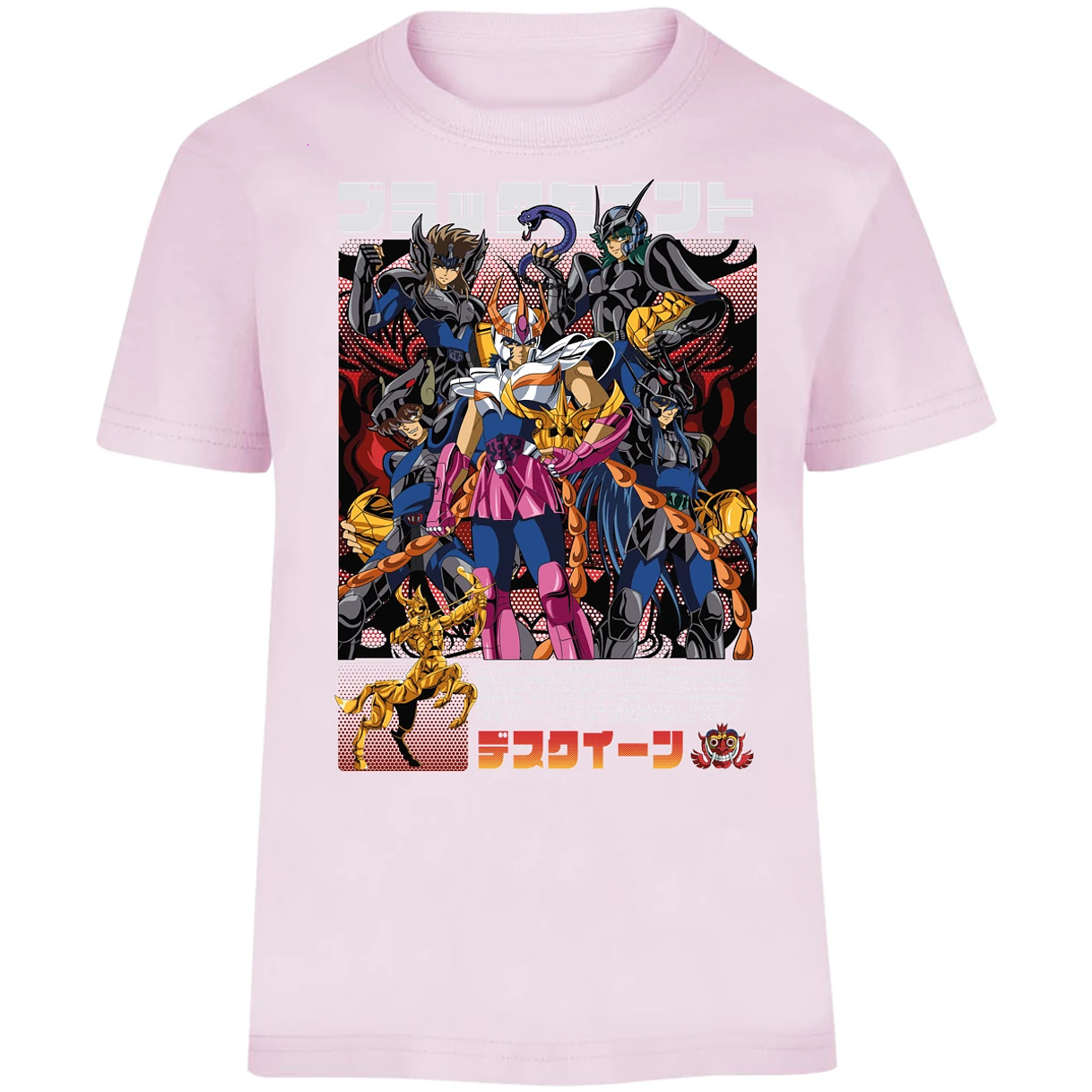 Playera Saint Seiya Fenix Caballeros Negros para Niño 8