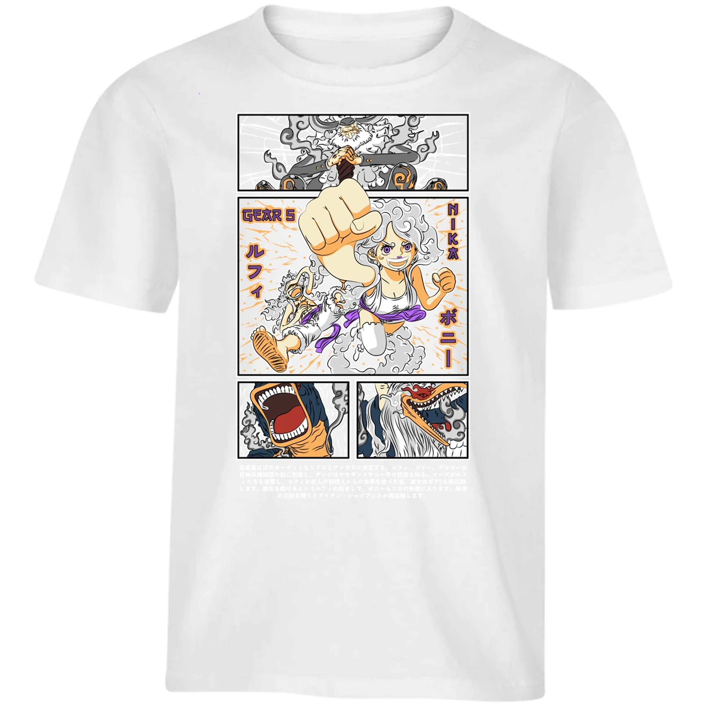 Playera One Piece Luffy Y Booney para Niño 5