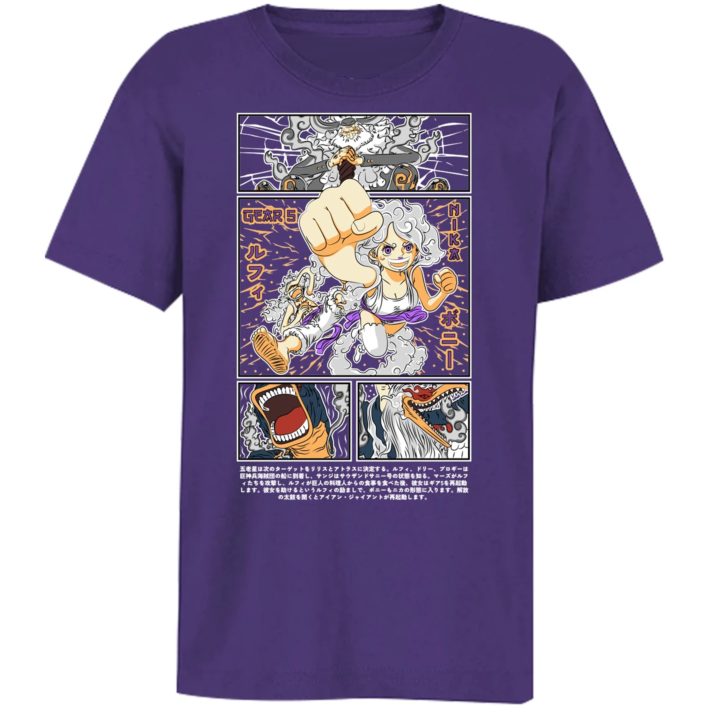 Playera One Piece Luffy Y Booney para Niño 17