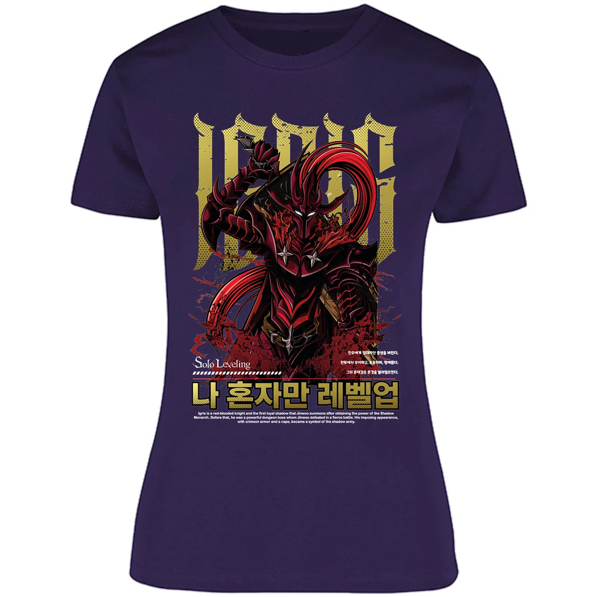 Blusa Solo Leveling Igris Solo Leveling Blusa para Mujer 7