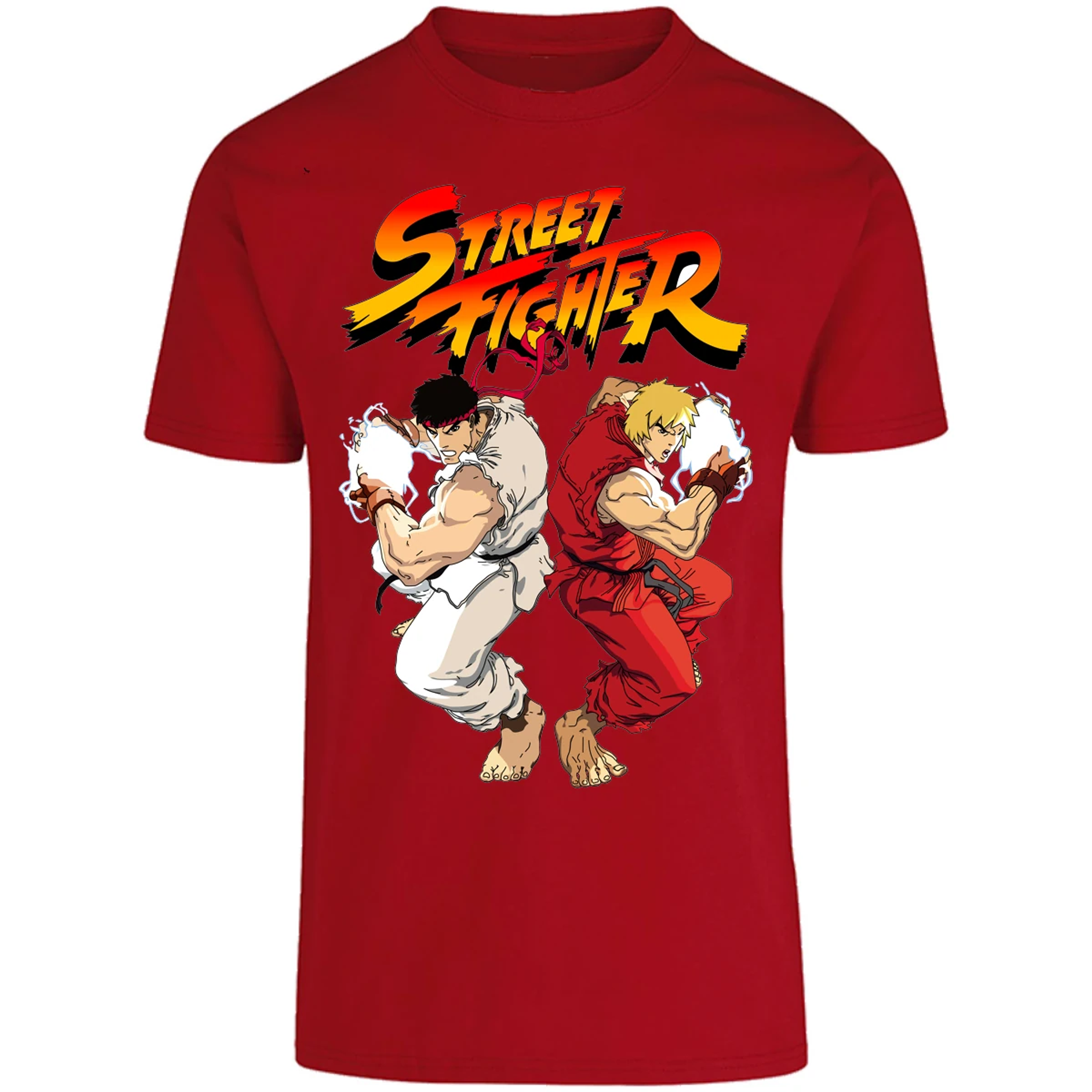 Playera Street Fighter Ryu Y Ken para Adulto 16