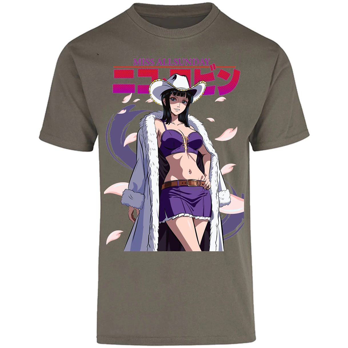 Playera One Piece Nico Miss Allsunday para Adulto 18