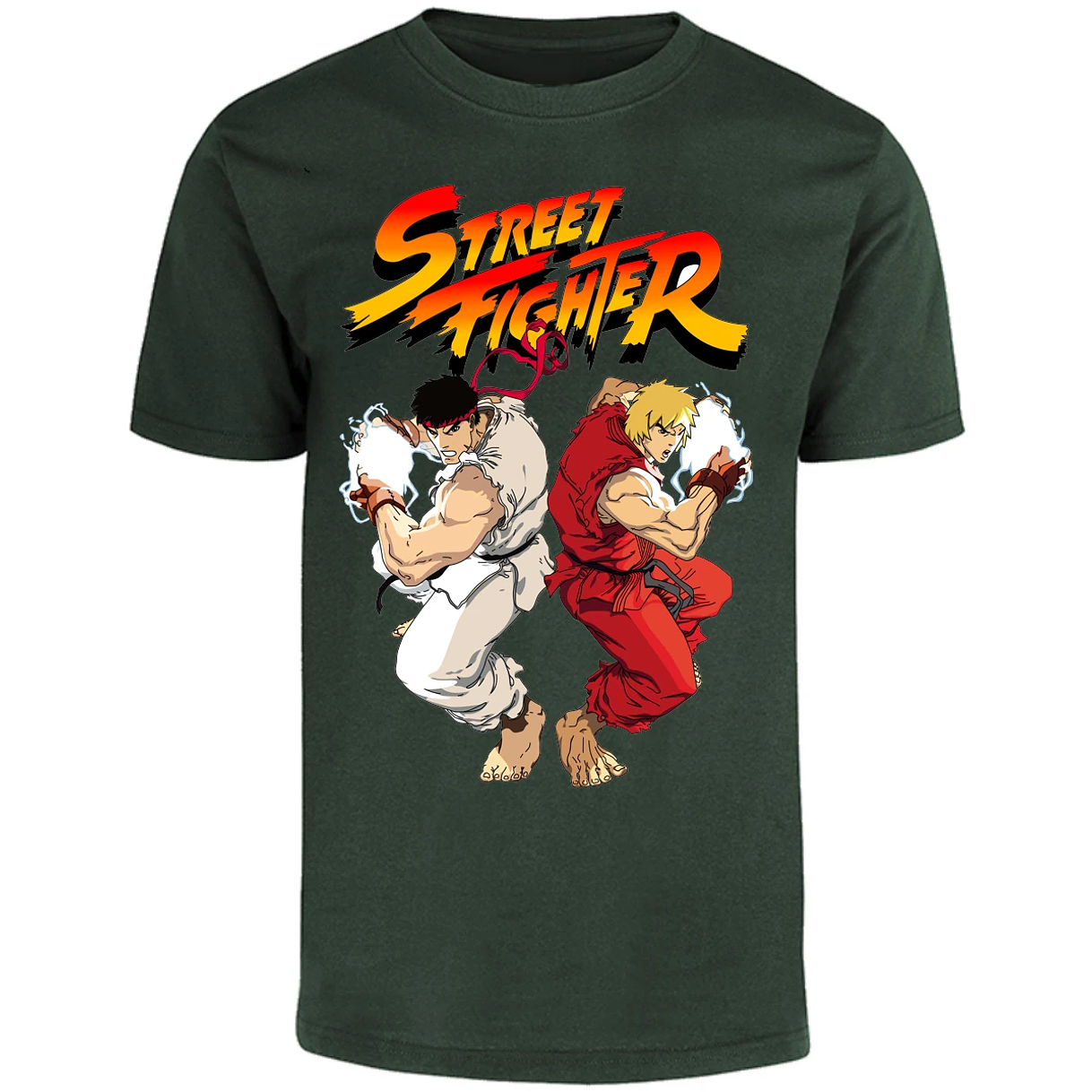 Playera Street Fighter Ryu Y Ken para Adulto 21