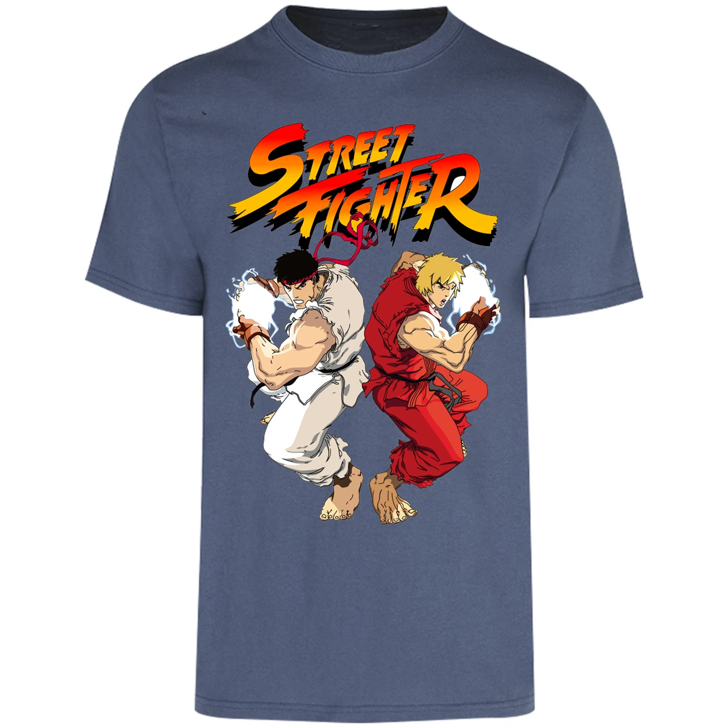 Playera Street Fighter Ryu Y Ken para Adulto 27