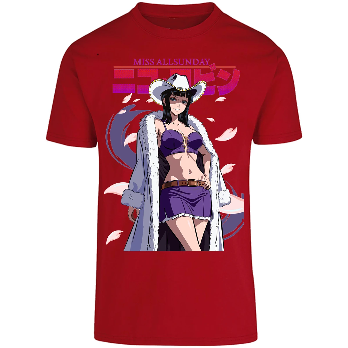 Playera One Piece Nico Miss Allsunday para Adulto 32
