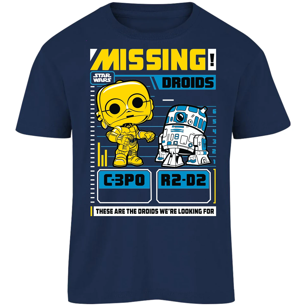 Playera Star Wars Funko Missing Droids para Niño 16