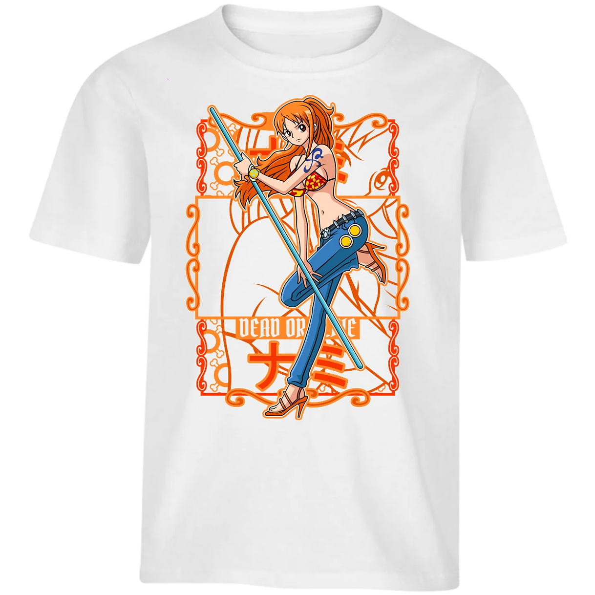 Playera One Piece Nami One Piece para Niño 31