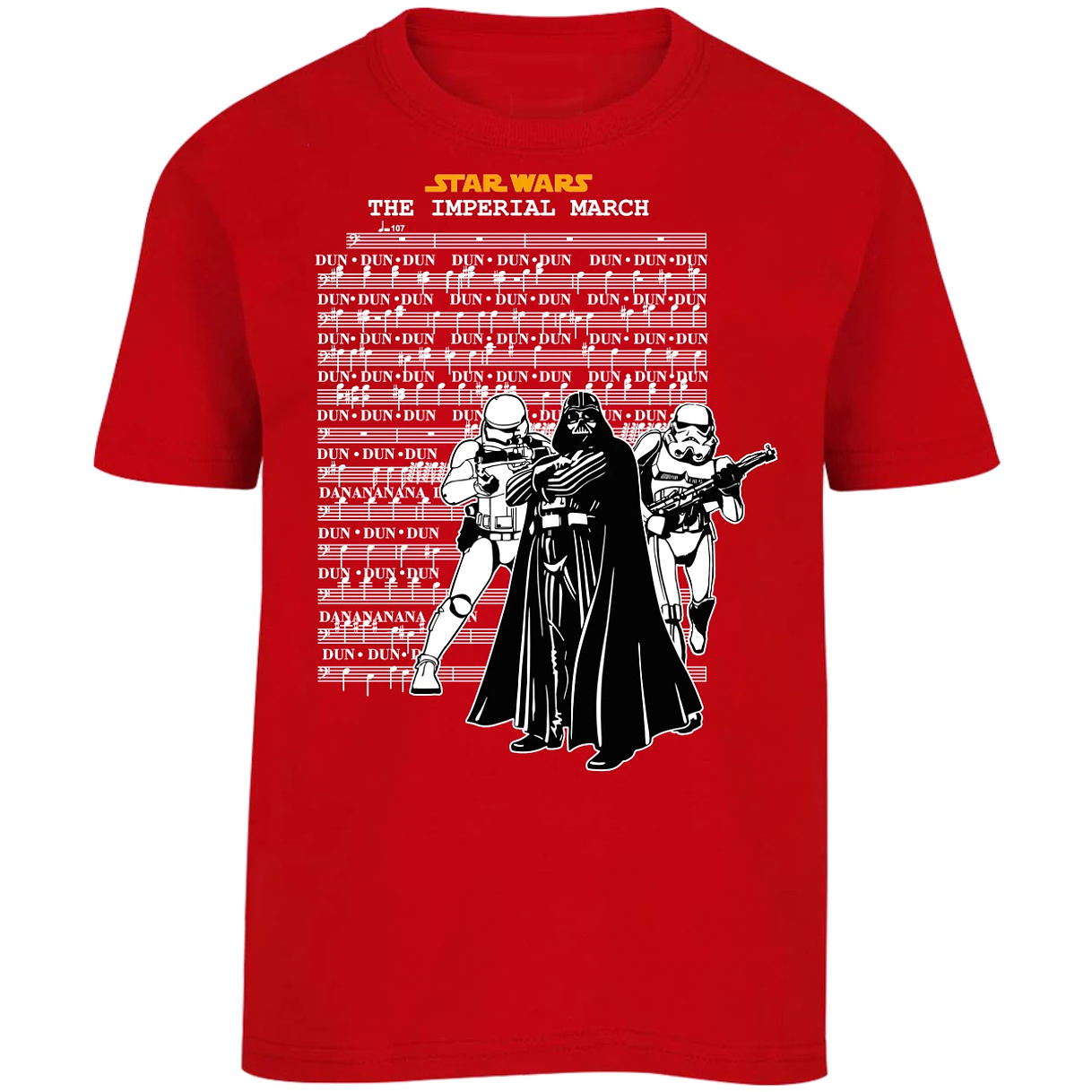 Playera Star Wars Imperial March para Niño 12