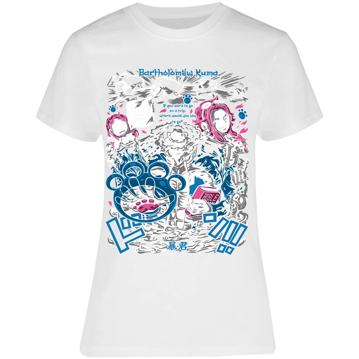 Blusa One Piece Kuma Blusa para Mujer 9