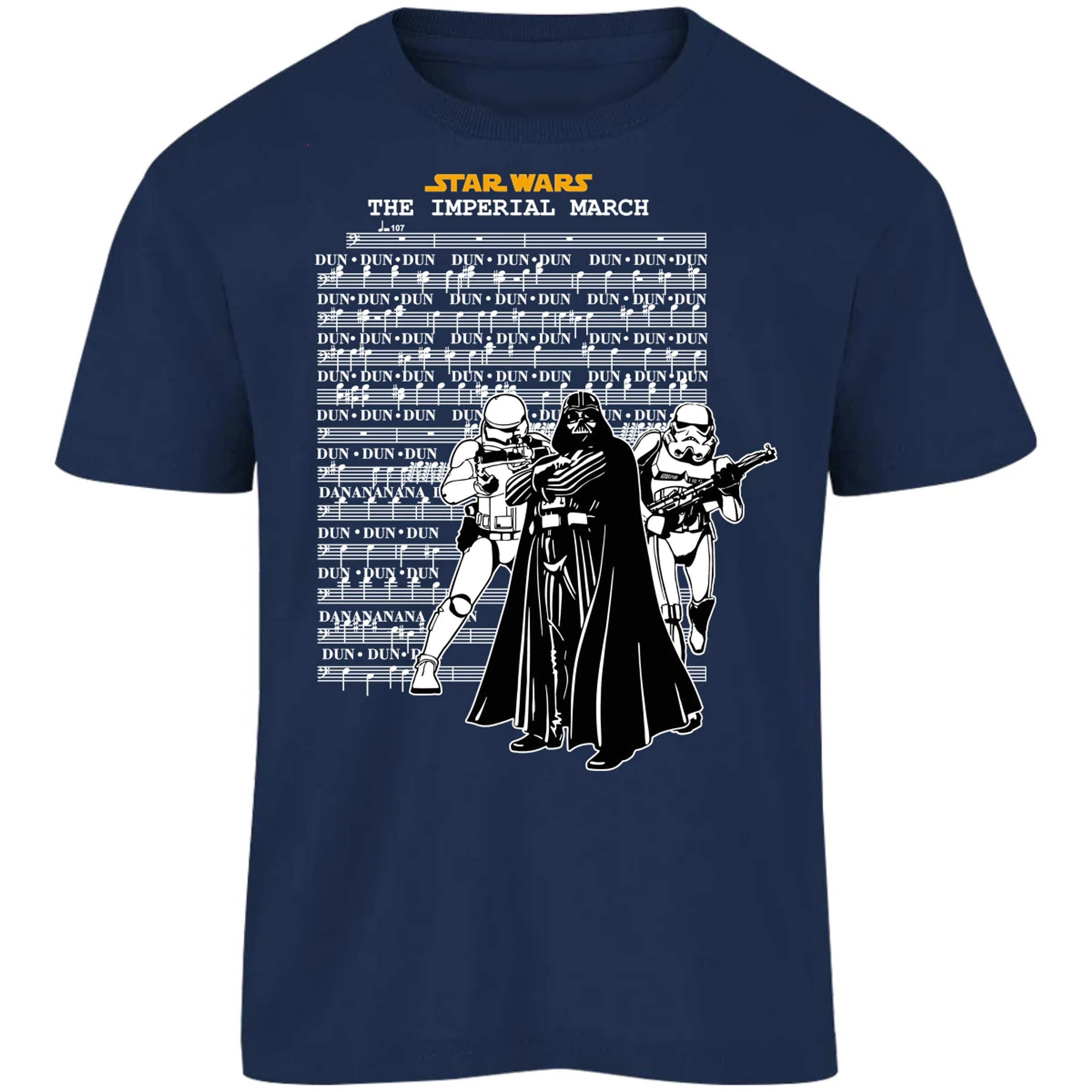 Playera Star Wars Imperial March para Niño 5