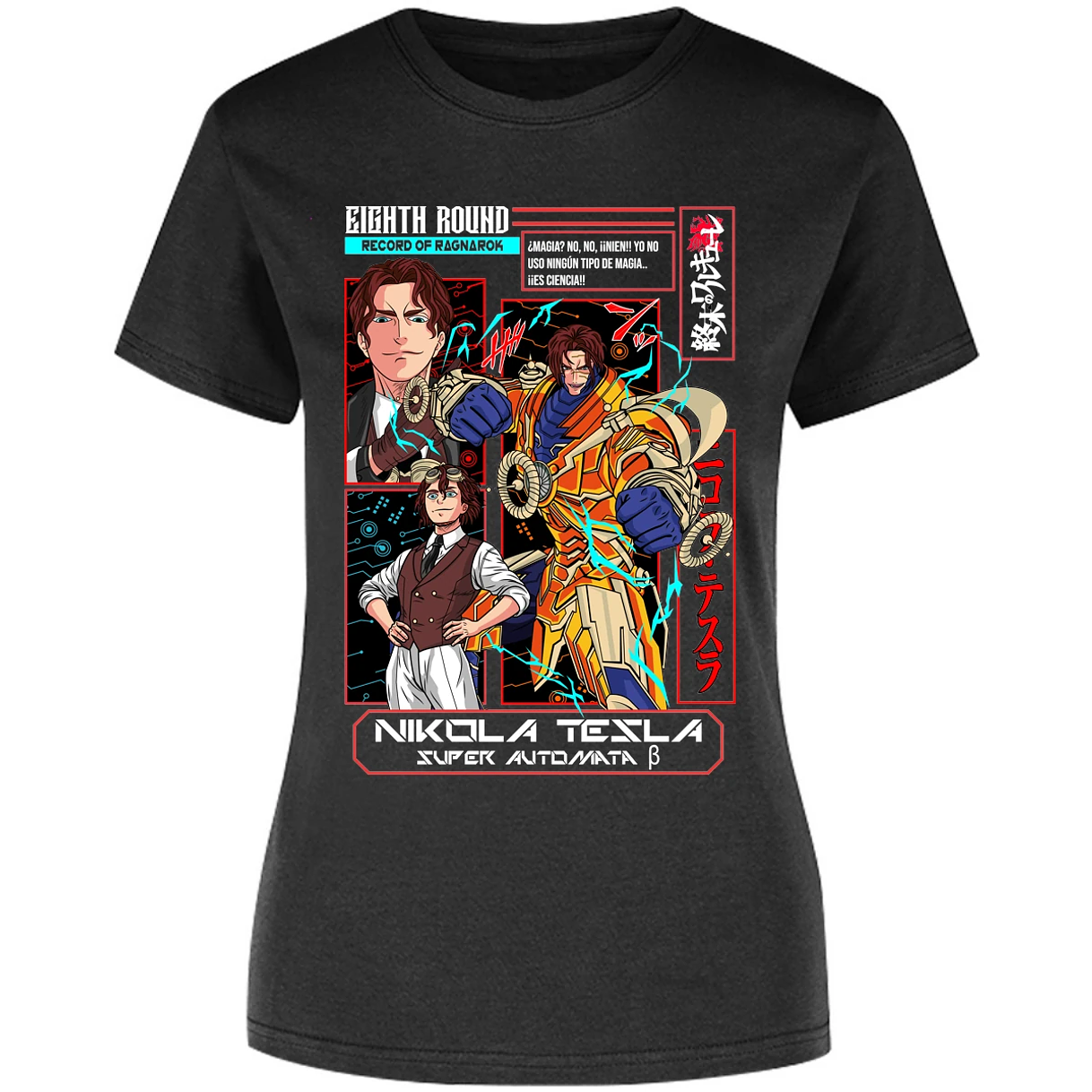 Blusa Record Of Ragnarok Tesla Anime Blusa para Mujer 6