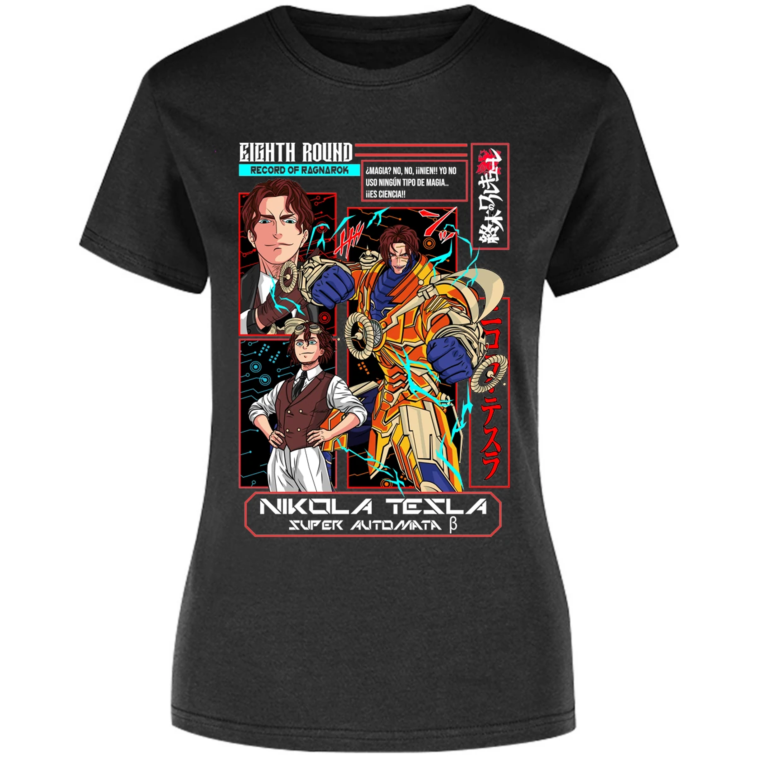 Blusa Record Of Ragnarok Tesla Anime Blusa para Mujer 6