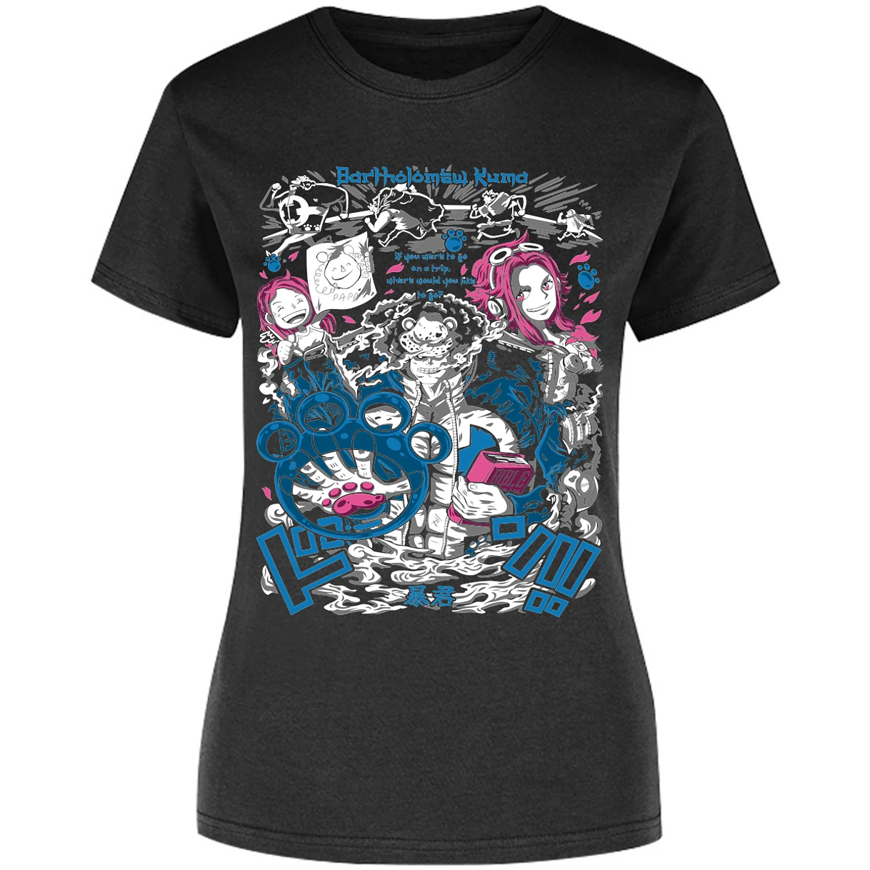 Blusa One Piece Kuma Blusa para Mujer 28