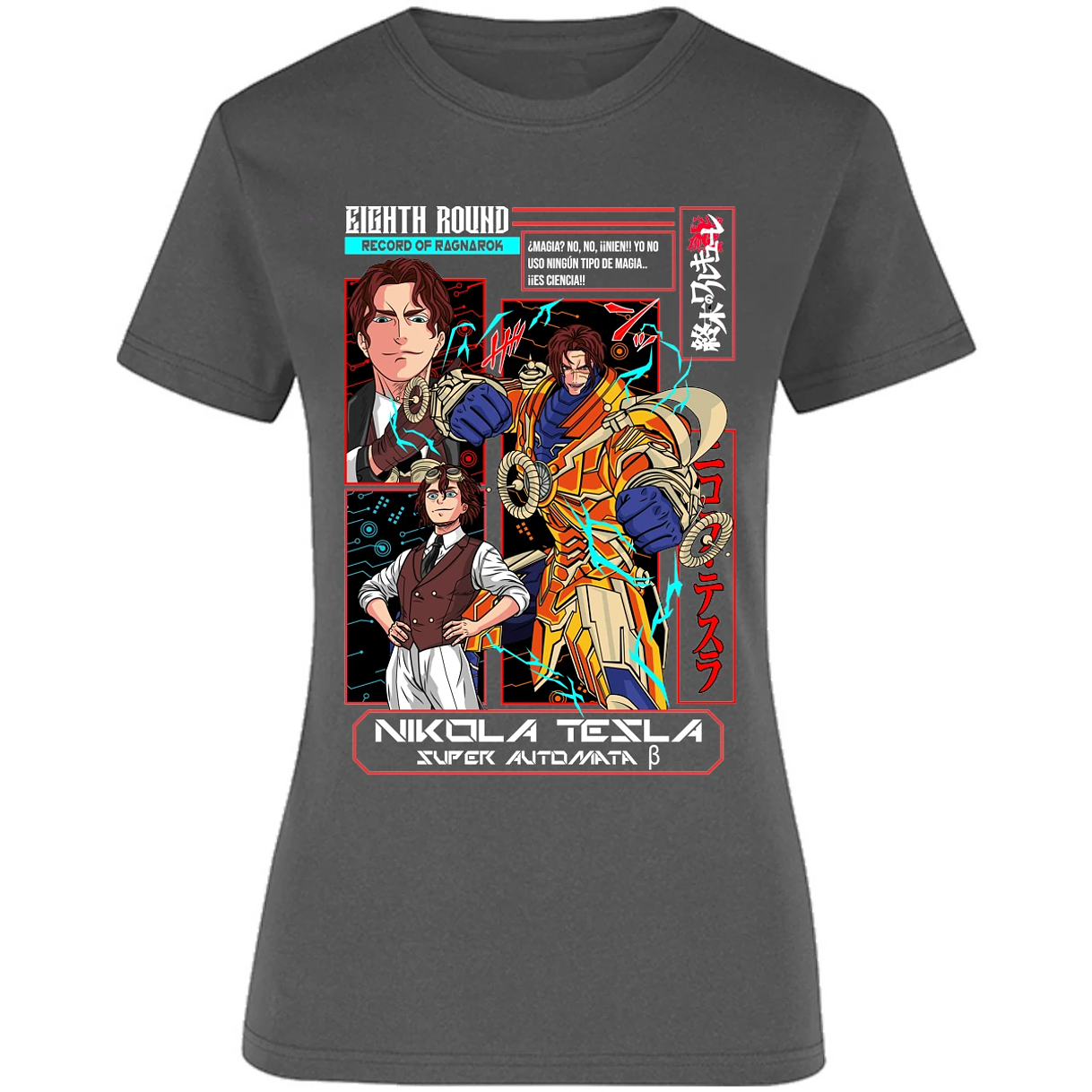 Blusa Record Of Ragnarok Tesla Anime Blusa para Mujer 12