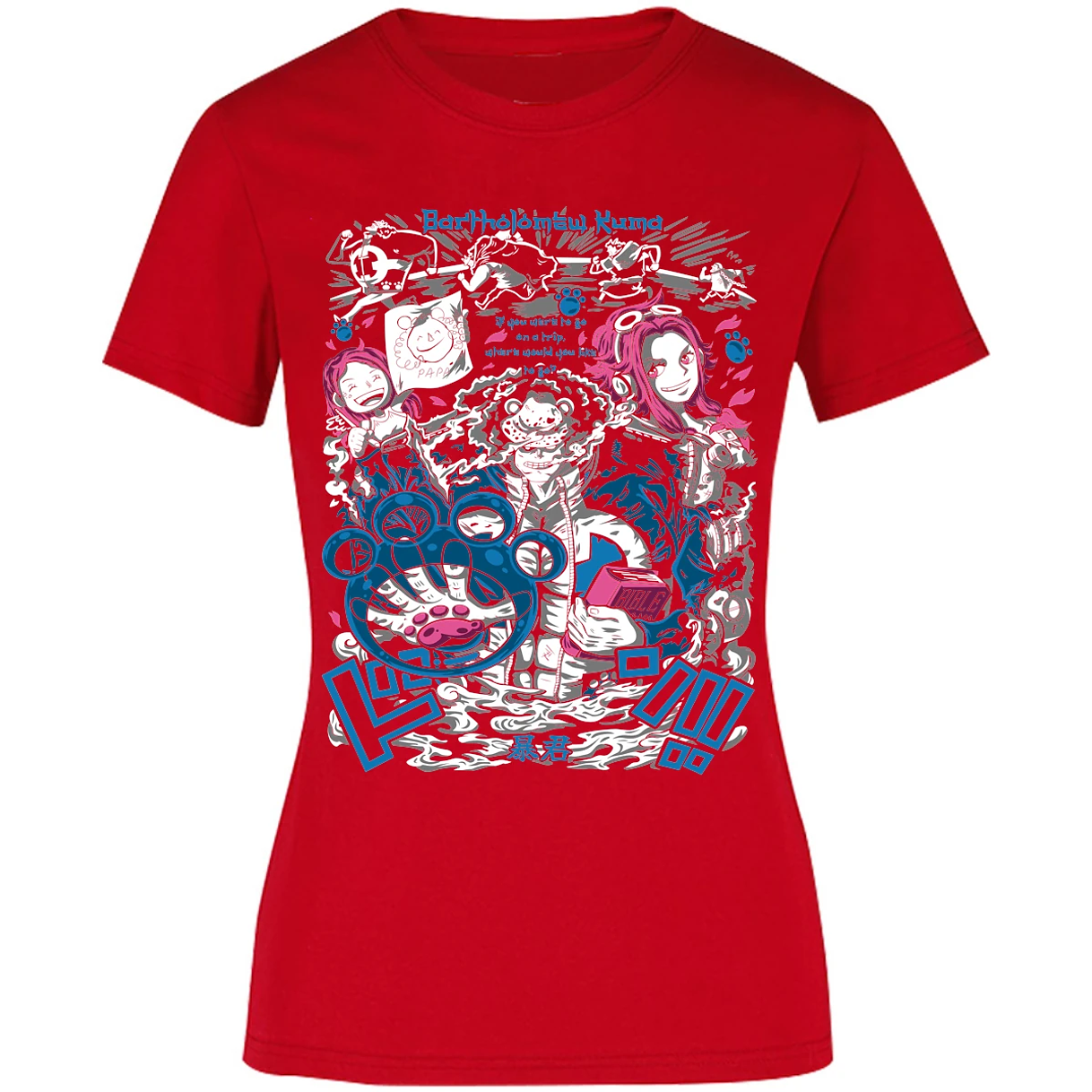 Blusa One Piece Kuma Blusa para Mujer 34