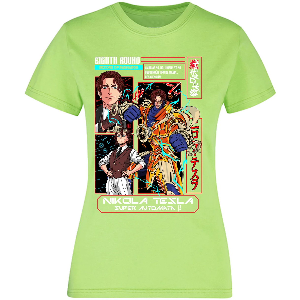 Blusa Record Of Ragnarok Tesla Anime Blusa para Mujer 15