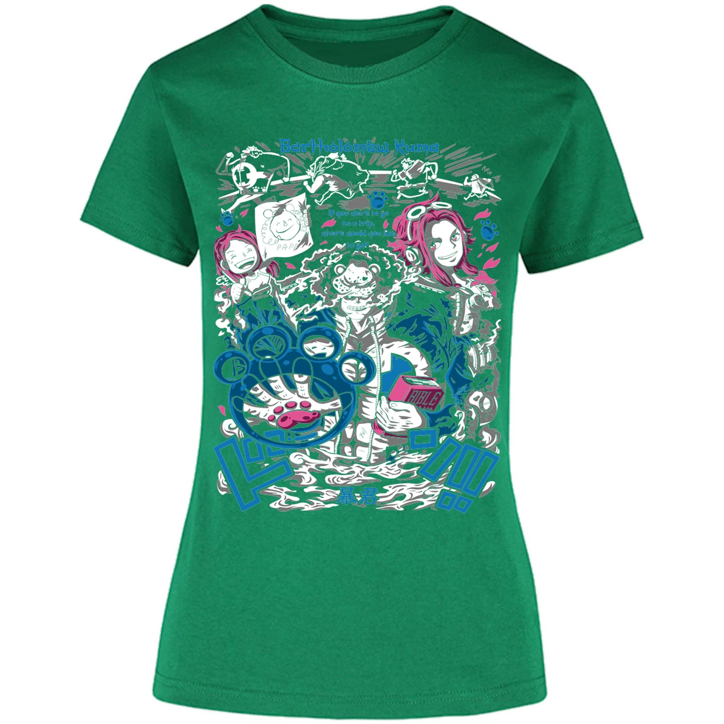 Blusa One Piece Kuma Blusa para Mujer 40