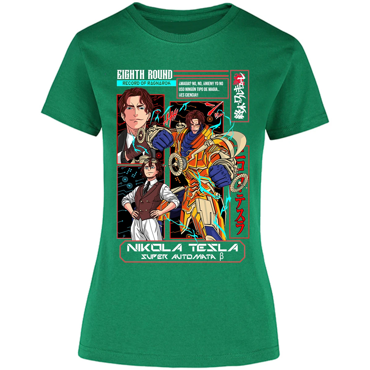 Blusa Record Of Ragnarok Tesla Anime Blusa para Mujer 8