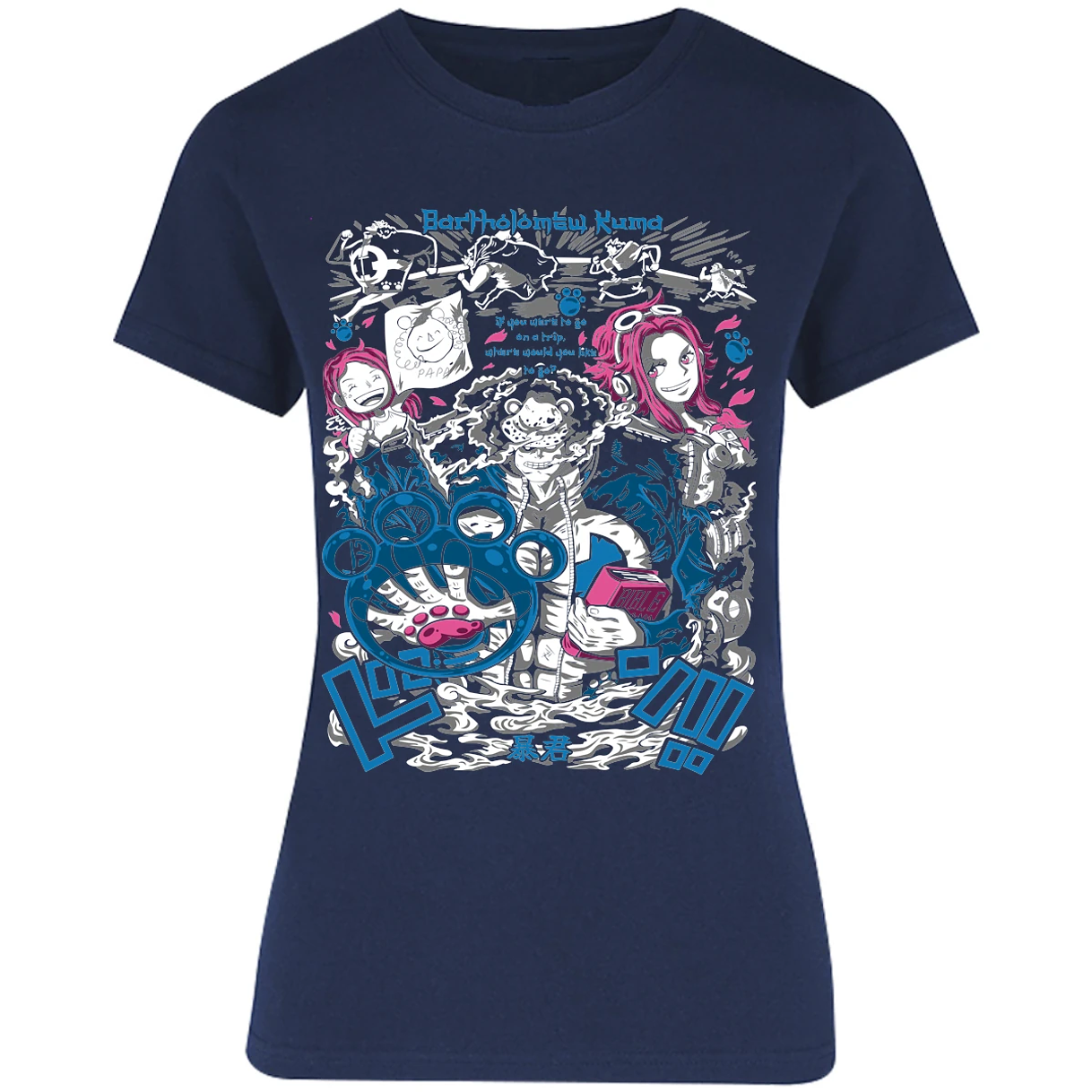 Blusa One Piece Kuma Blusa para Mujer 25