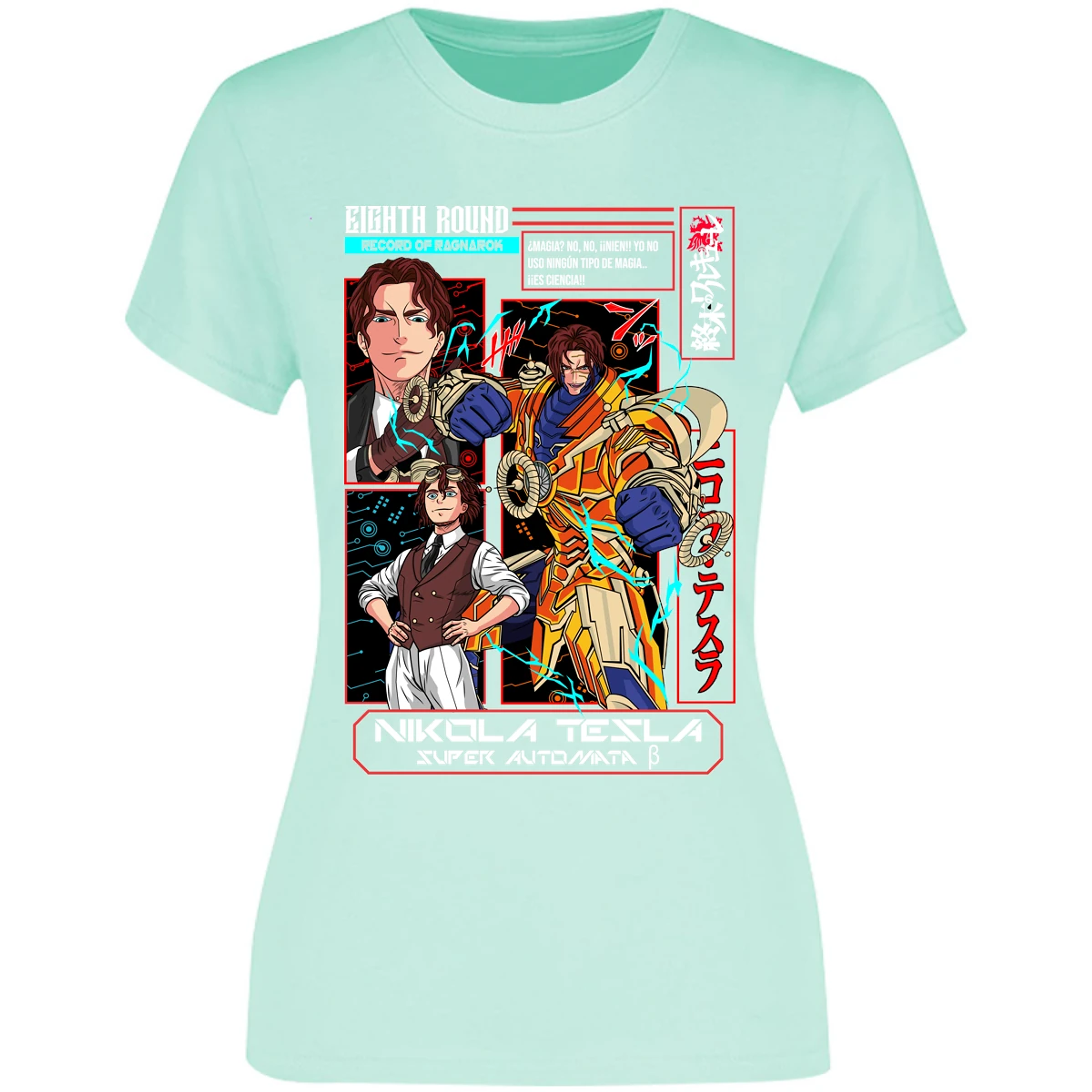 Blusa Record Of Ragnarok Tesla Anime Blusa para Mujer 13