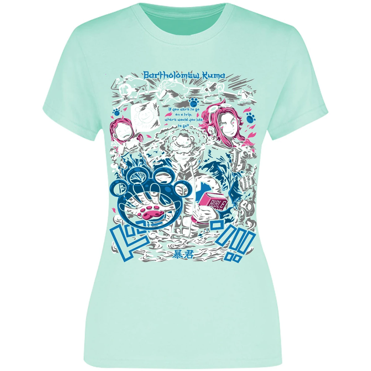 Blusa One Piece Kuma Blusa para Mujer 43