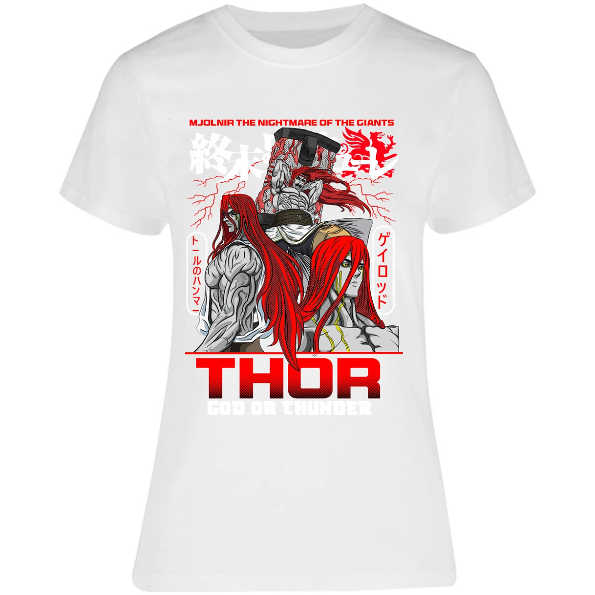 Blusa Record Of Ragnarok Thor Blusa para Mujer 12