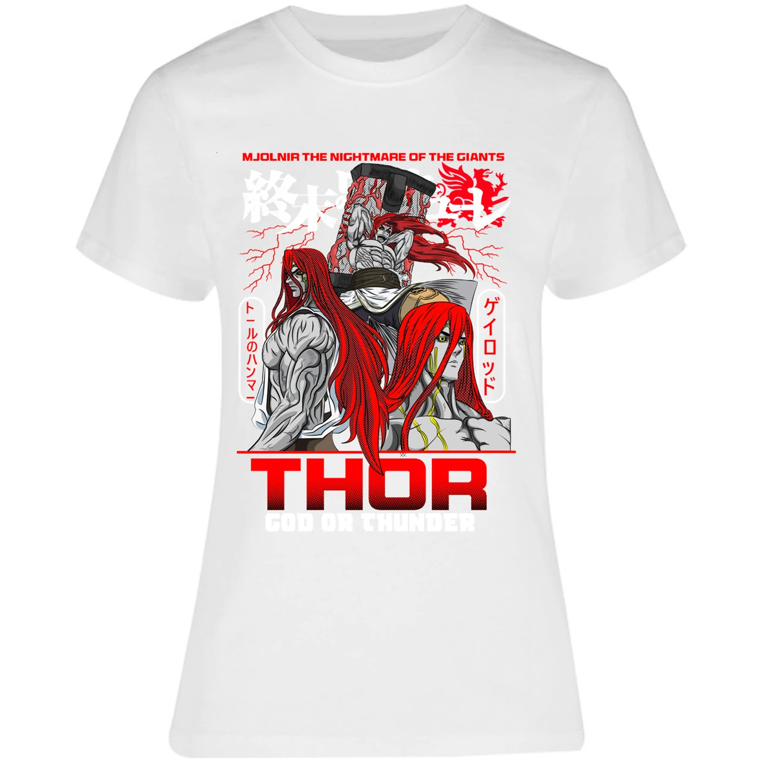 Blusa Record Of Ragnarok Thor Blusa para Mujer 12