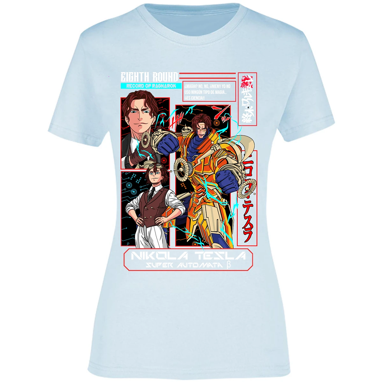 Blusa Record Of Ragnarok Tesla Anime Blusa para Mujer 18