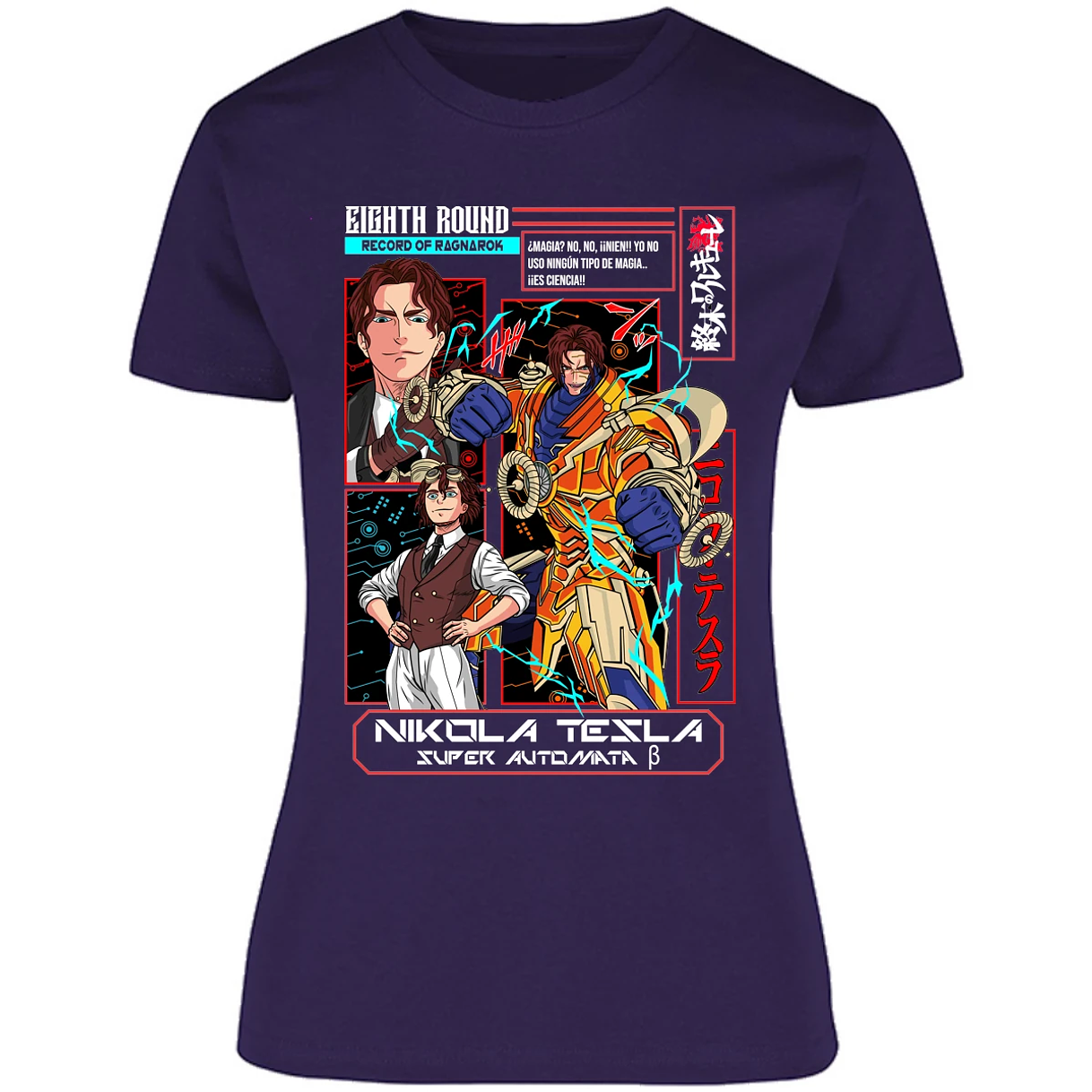 Blusa Record Of Ragnarok Tesla Anime Blusa para Mujer 7