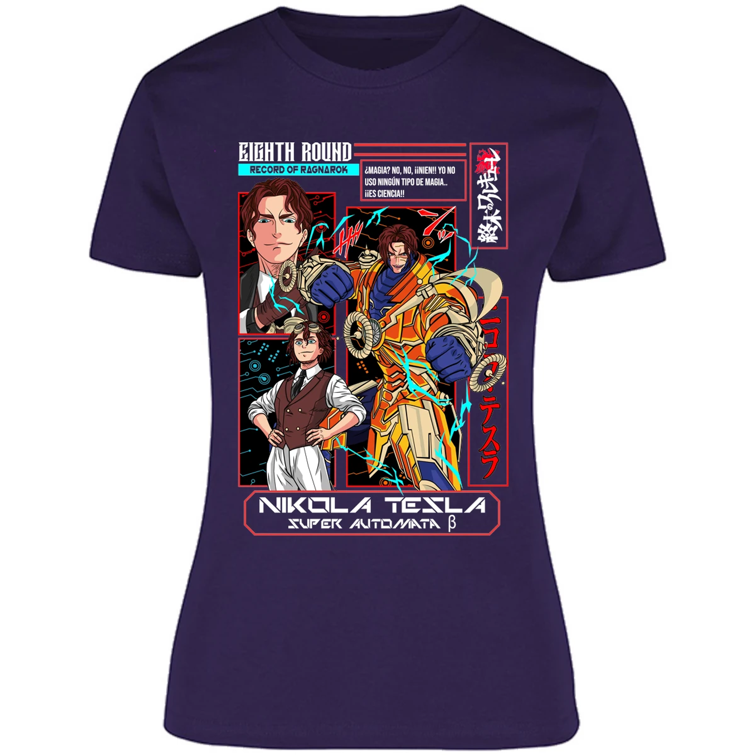 Blusa Record Of Ragnarok Tesla Anime Blusa para Mujer 7