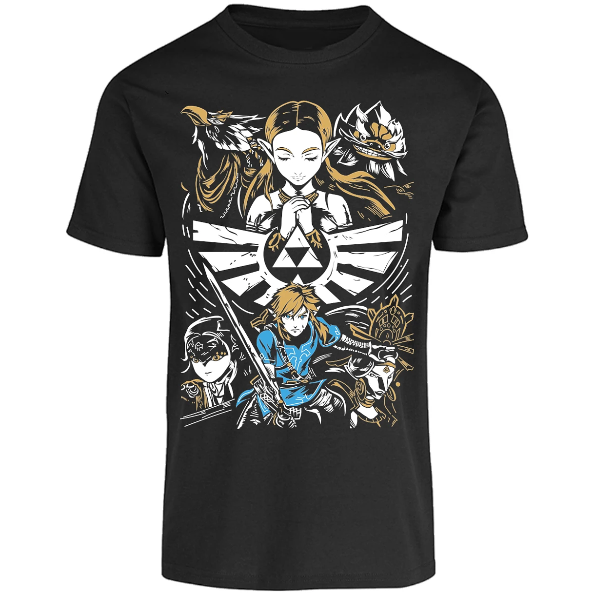 Playera The Leyend Of Zelda Diseo Link Y Zelda para Adulto 2