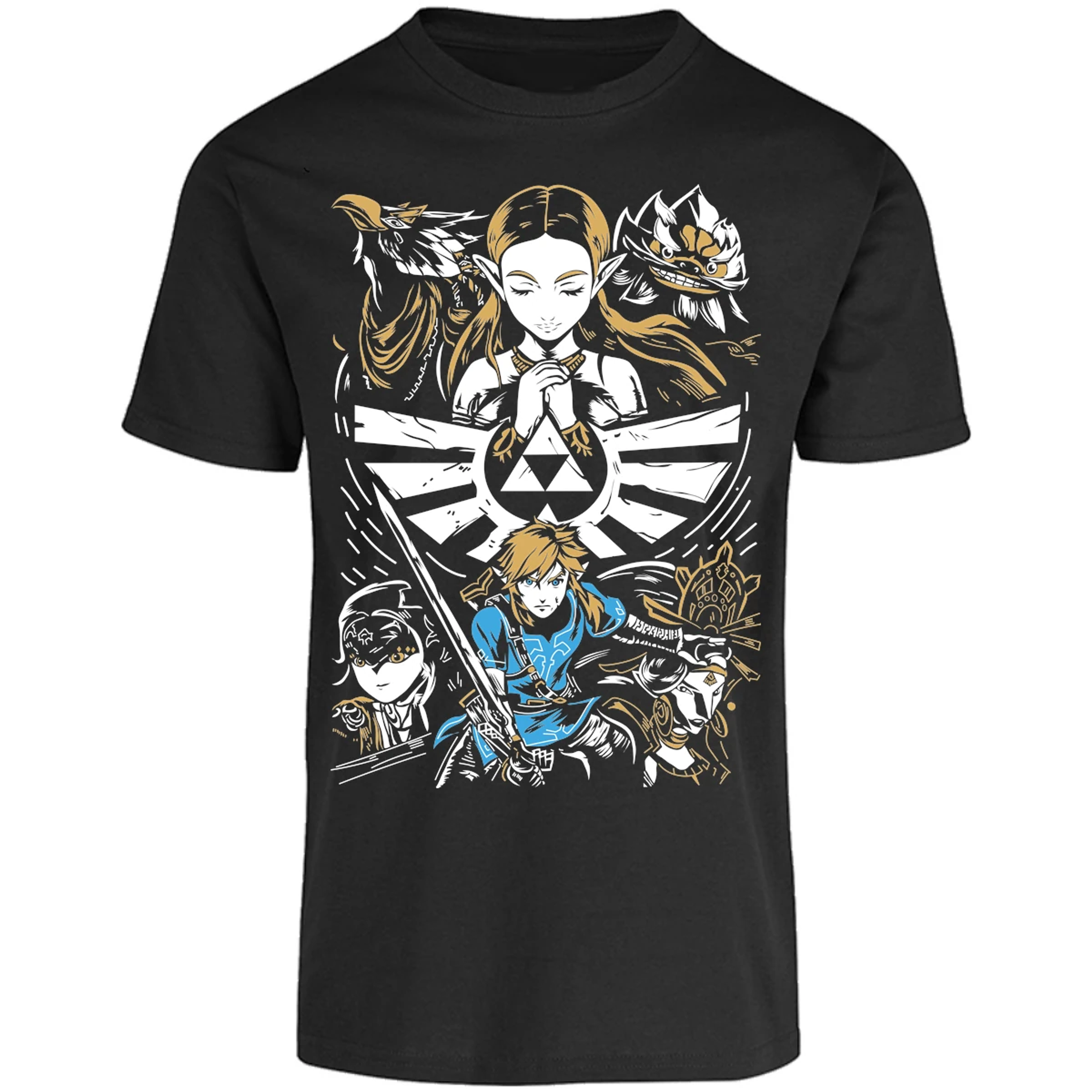 Playera The Leyend Of Zelda Diseo Link Y Zelda para Adulto 2