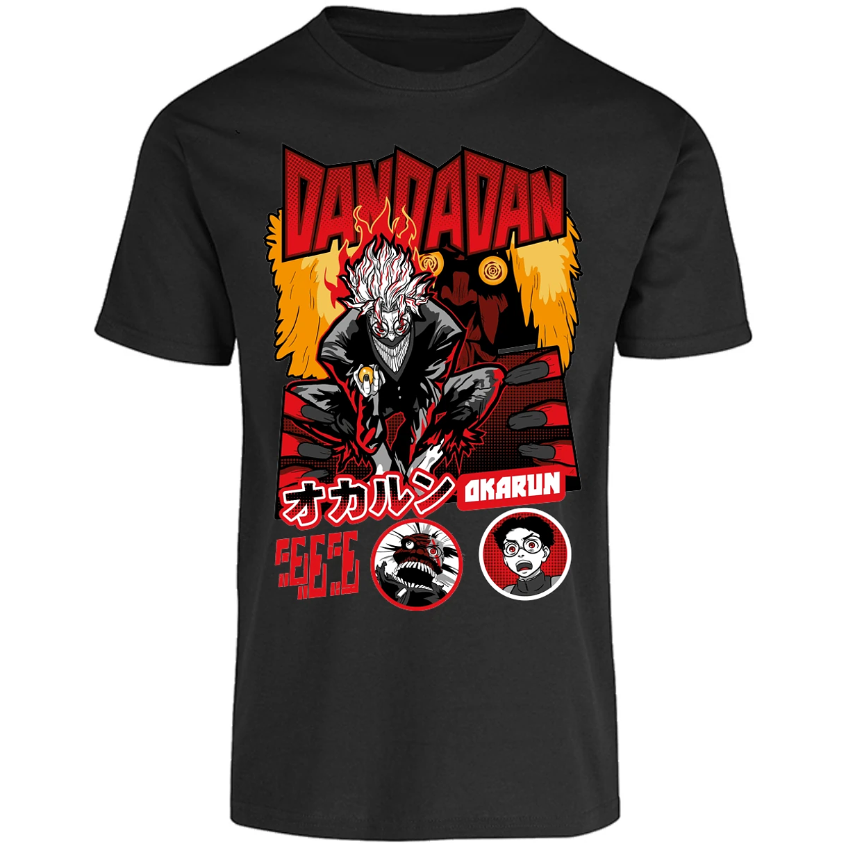 Playera One Piece Okarun X Turboabuela para Adulto 49