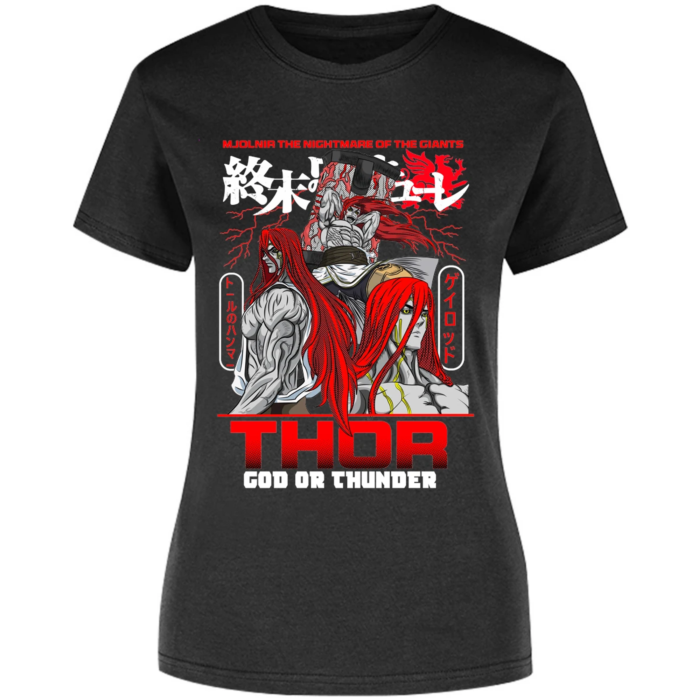 Blusa Record Of Ragnarok Thor Blusa para Mujer 8