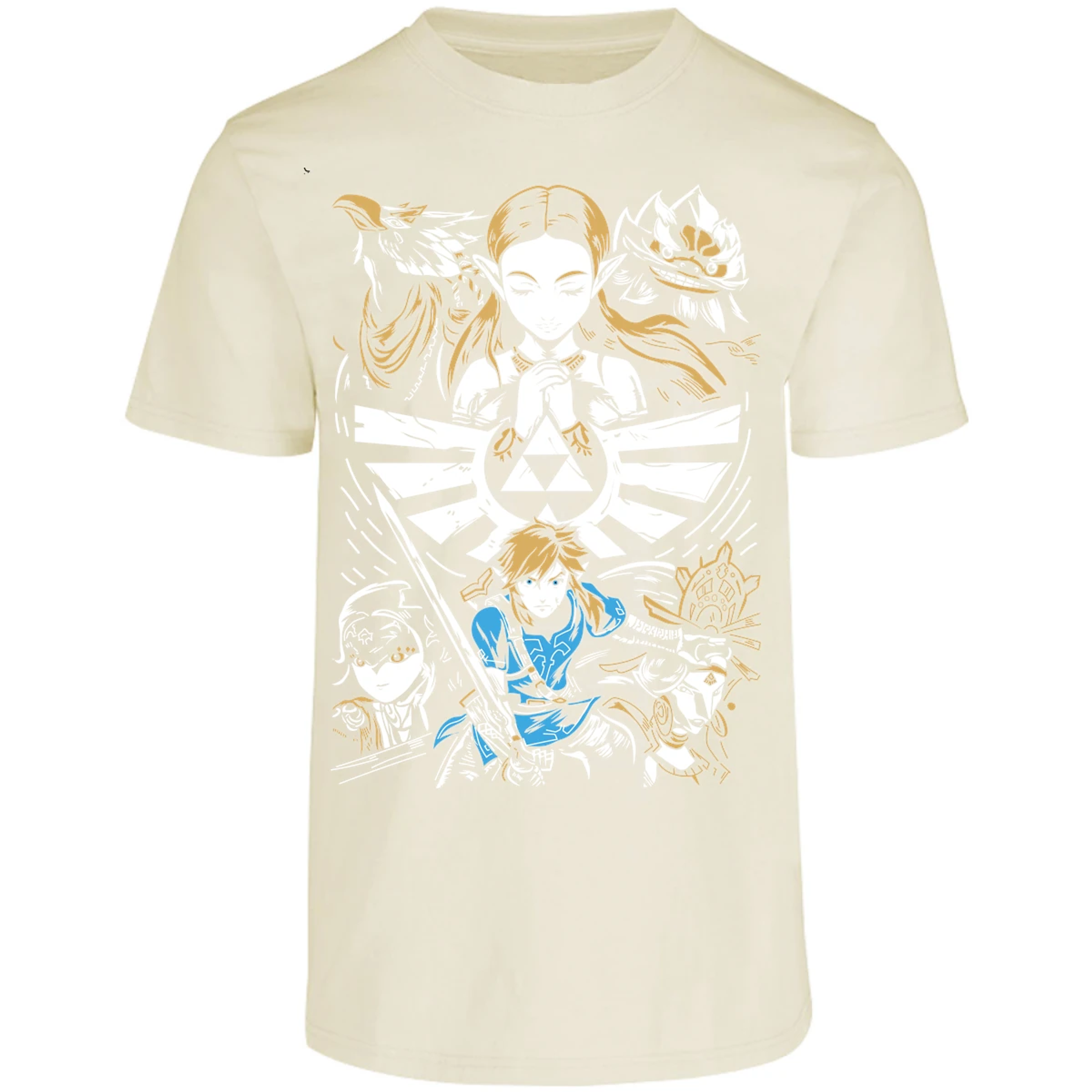 Playera The Leyend Of Zelda Diseo Link Y Zelda para Adulto 3