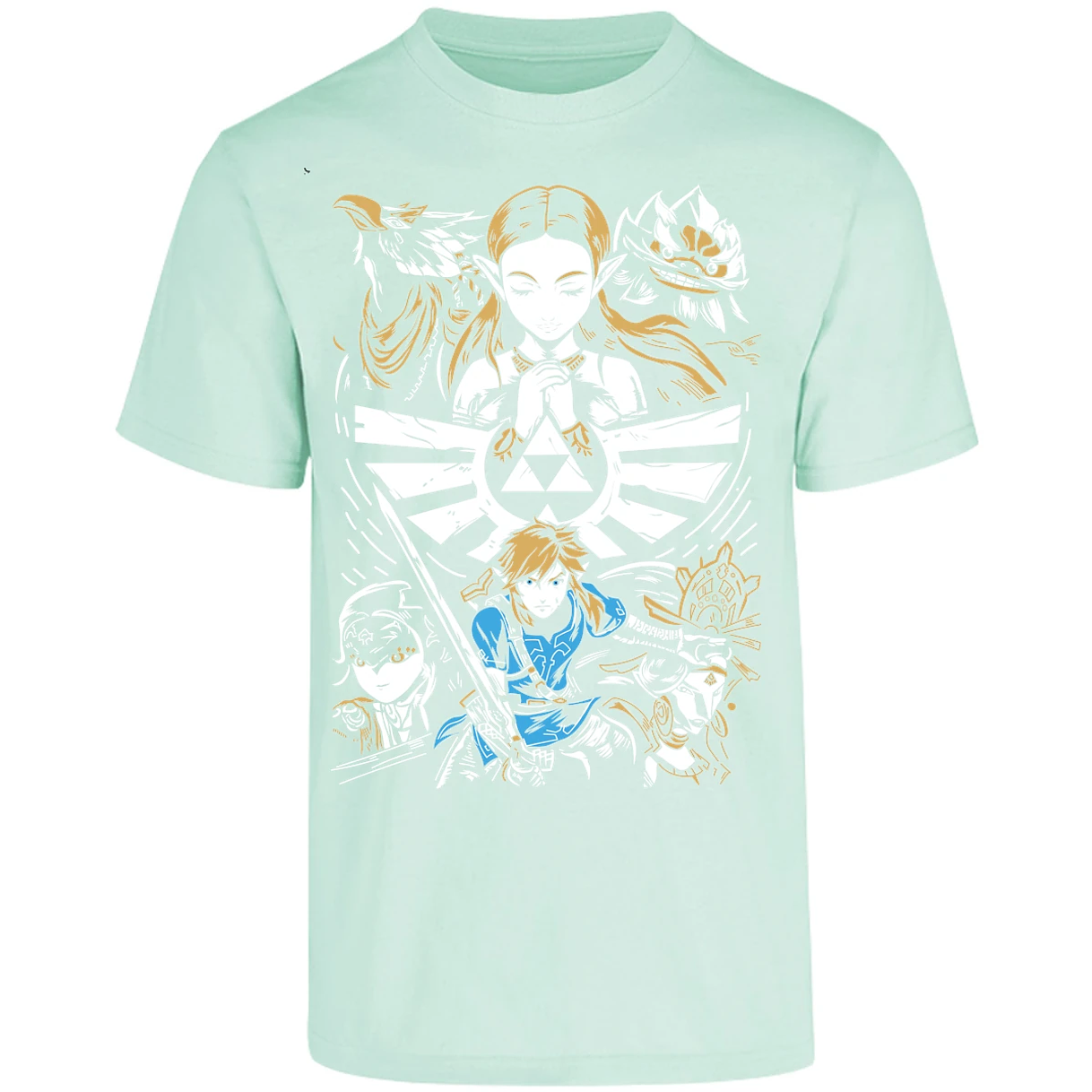 Playera The Leyend Of Zelda Diseo Link Y Zelda para Adulto 30