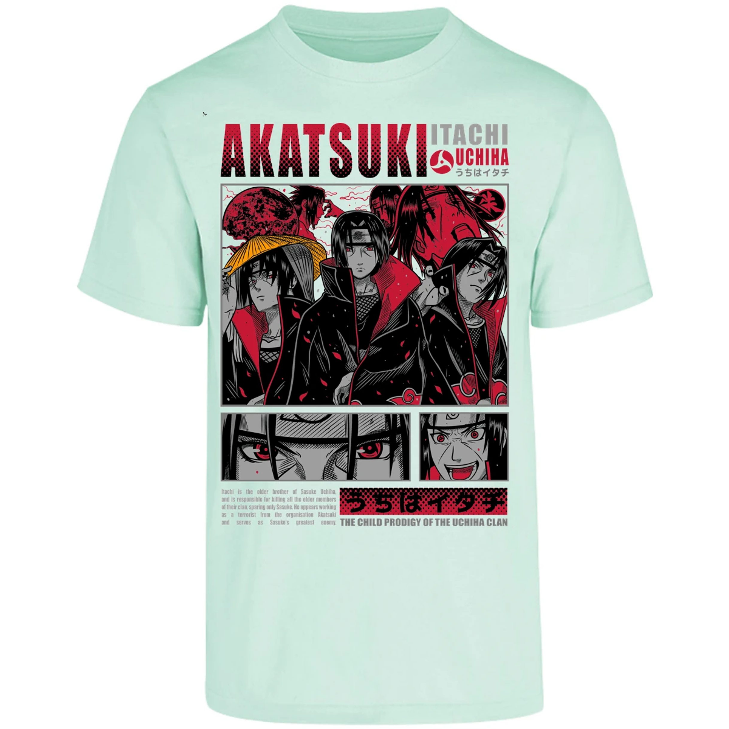 Playera Naruto Diseo De Itachi Uchiha para Adulto 15