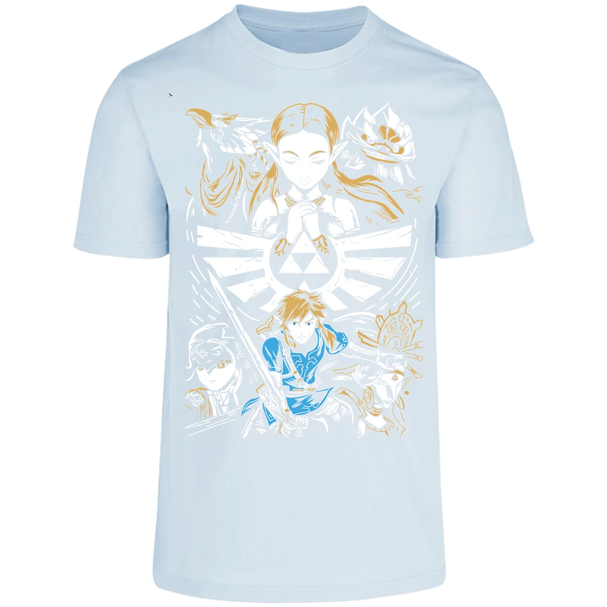 Playera The Leyend Of Zelda Diseo Link Y Zelda para Adulto 29