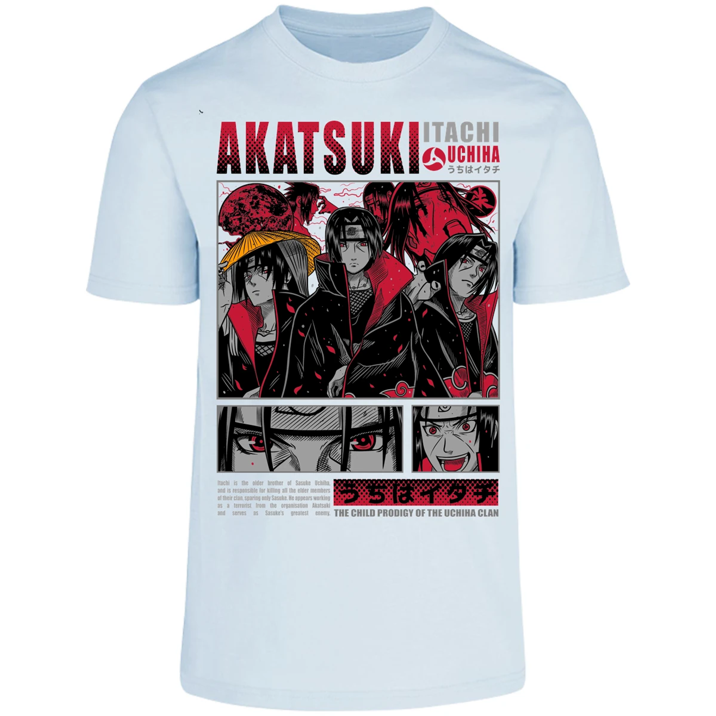 Playera Naruto Diseo De Itachi Uchiha para Adulto 26