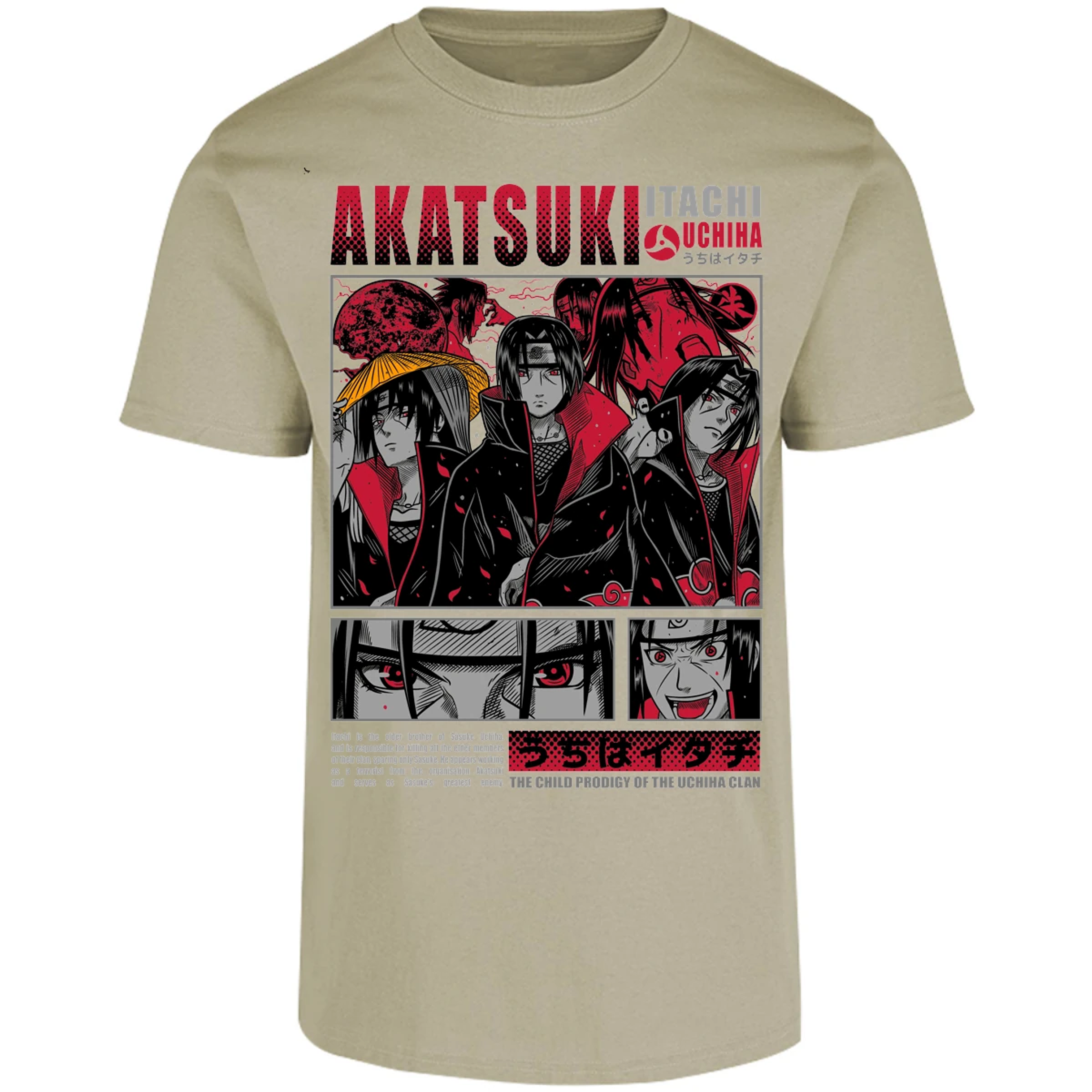 Playera Naruto Diseo De Itachi Uchiha para Adulto 10