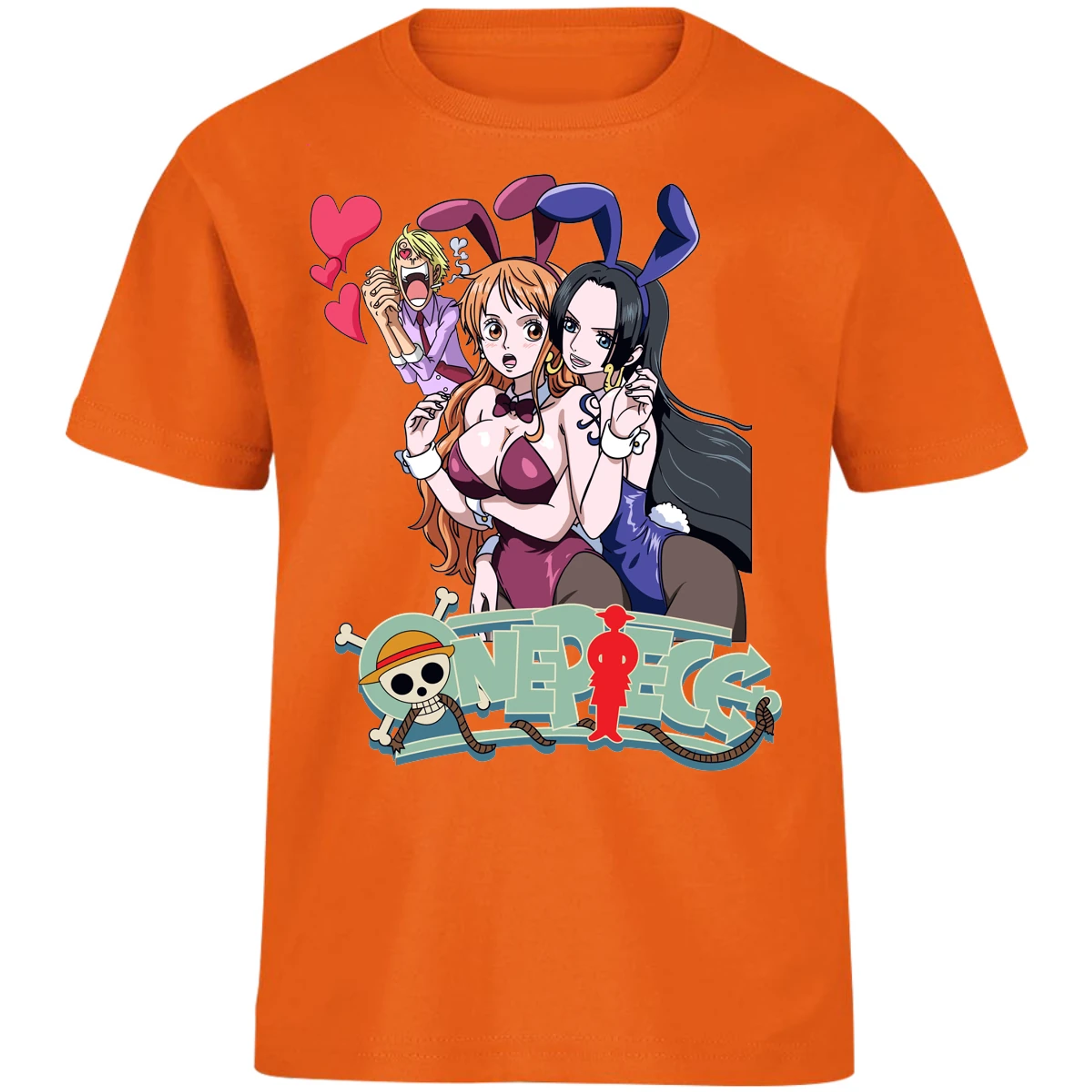 Playera One Piece Nami Y Boa para Niño 7