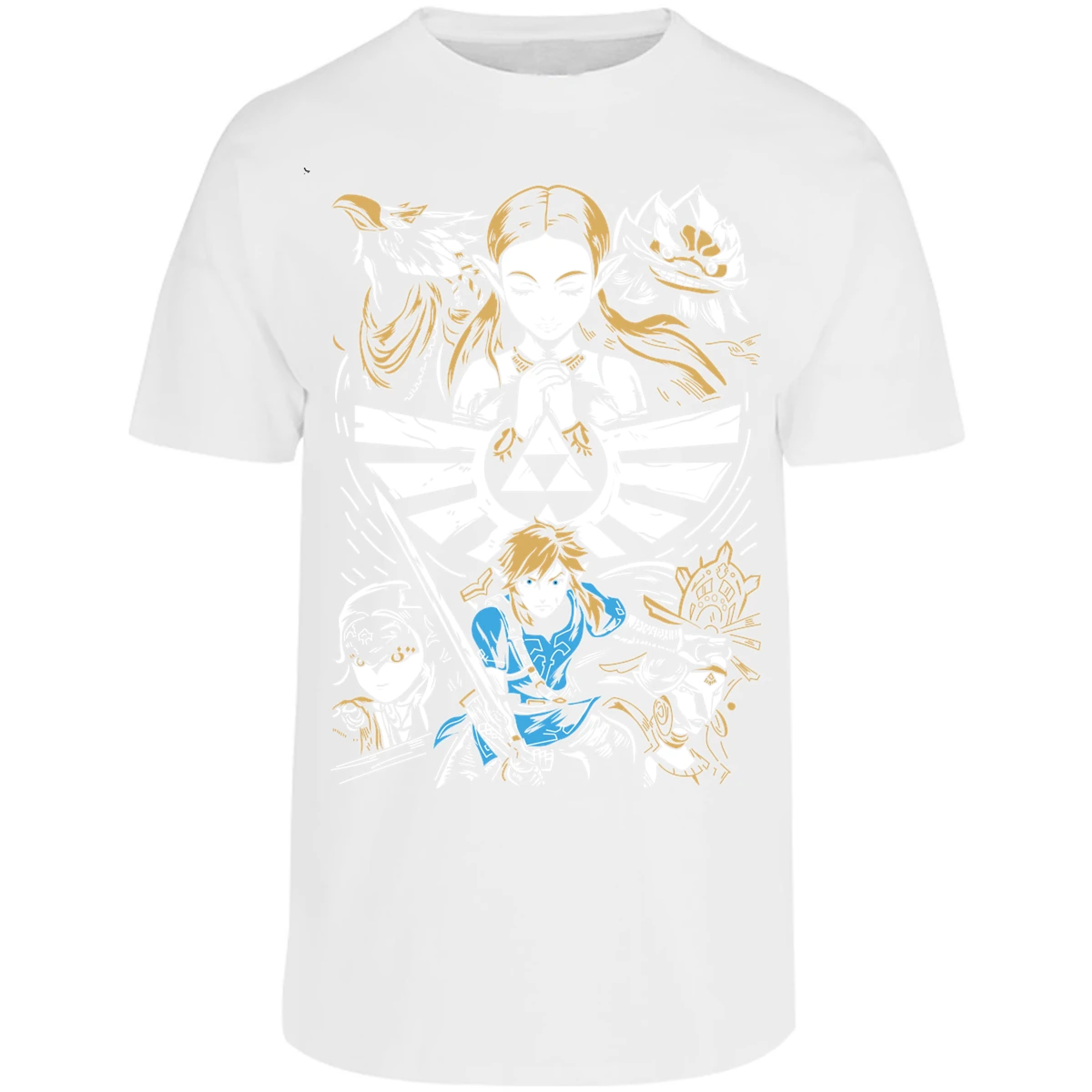 Playera The Leyend Of Zelda Diseo Link Y Zelda para Adulto 10