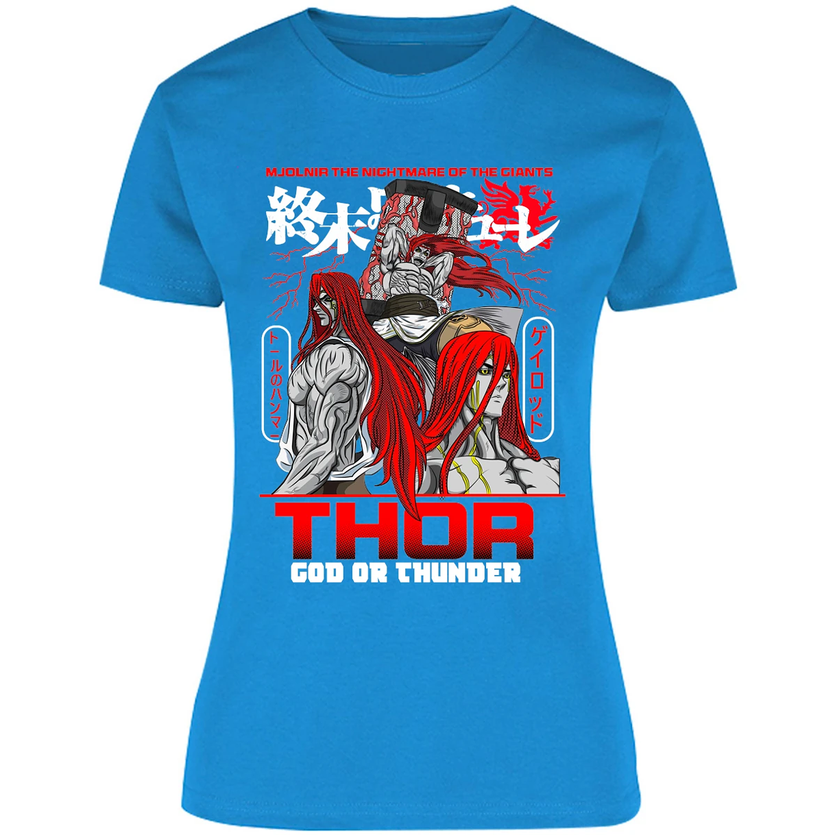 Blusa Record Of Ragnarok Thor Blusa para Mujer 1