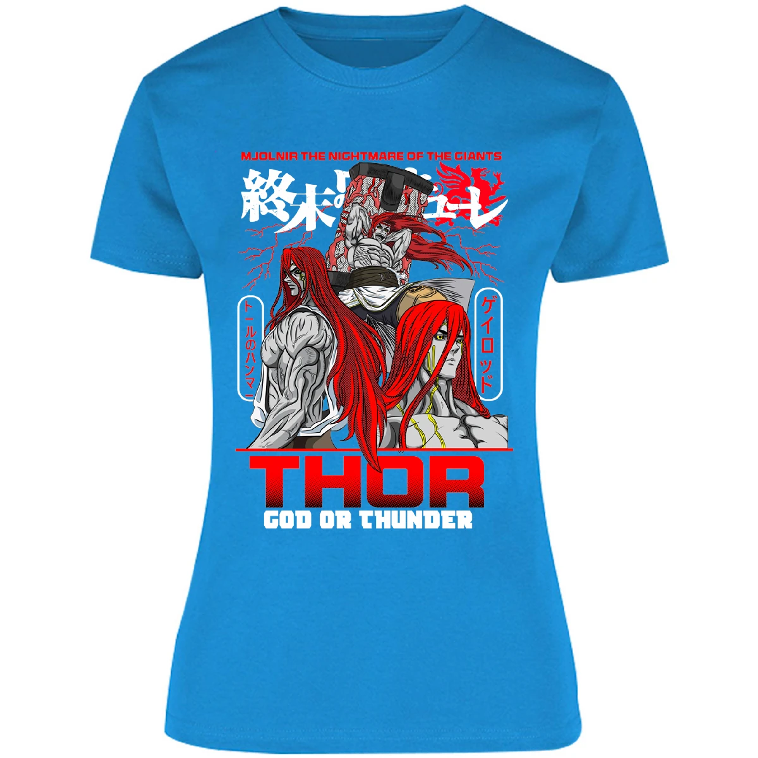 Blusa Record Of Ragnarok Thor Blusa para Mujer 1