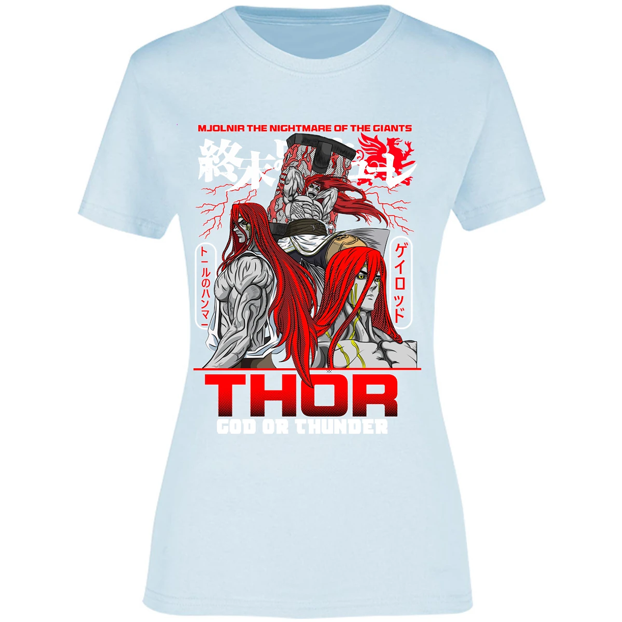 Blusa Record Of Ragnarok Thor Blusa para Mujer 6