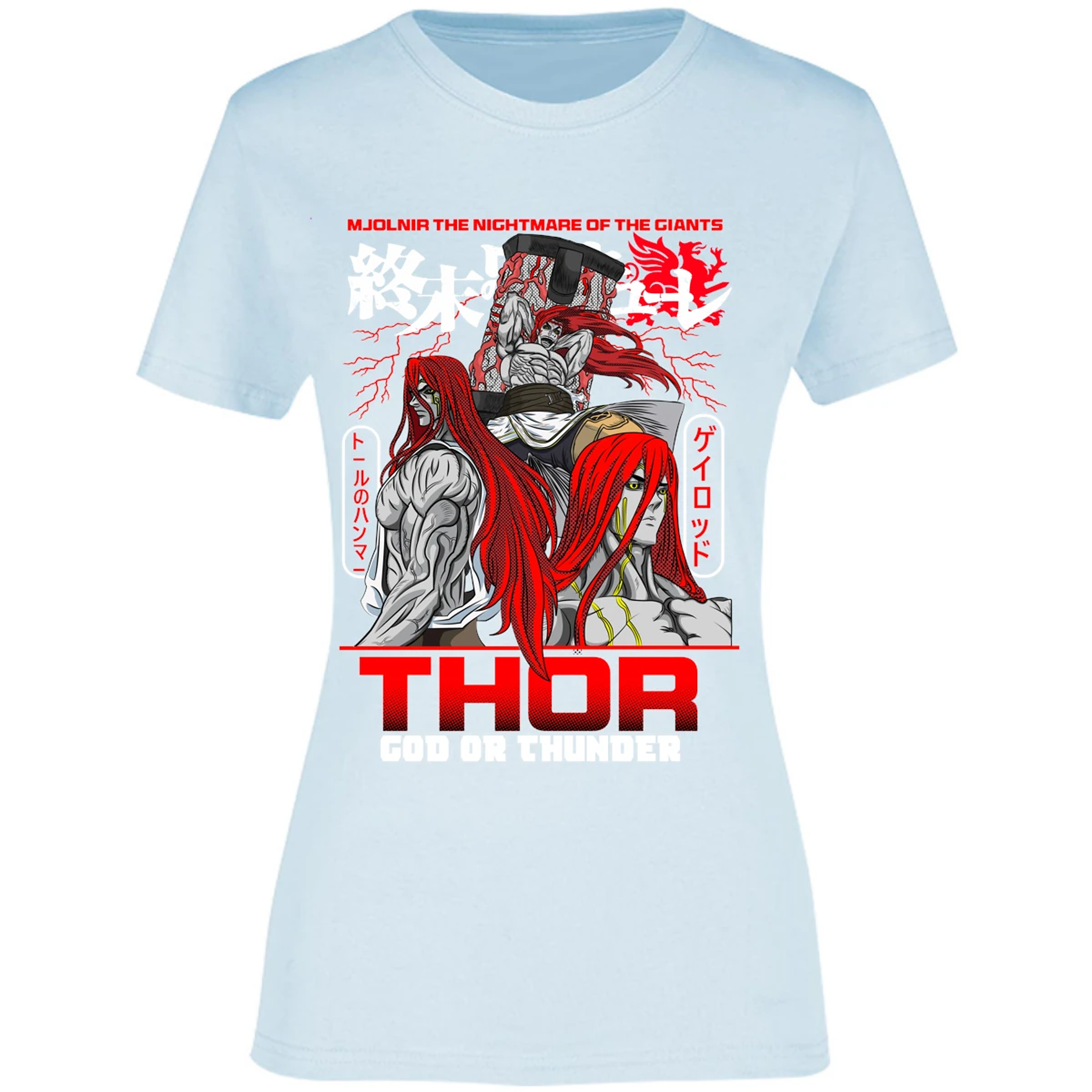 Blusa Record Of Ragnarok Thor Blusa para Mujer 6