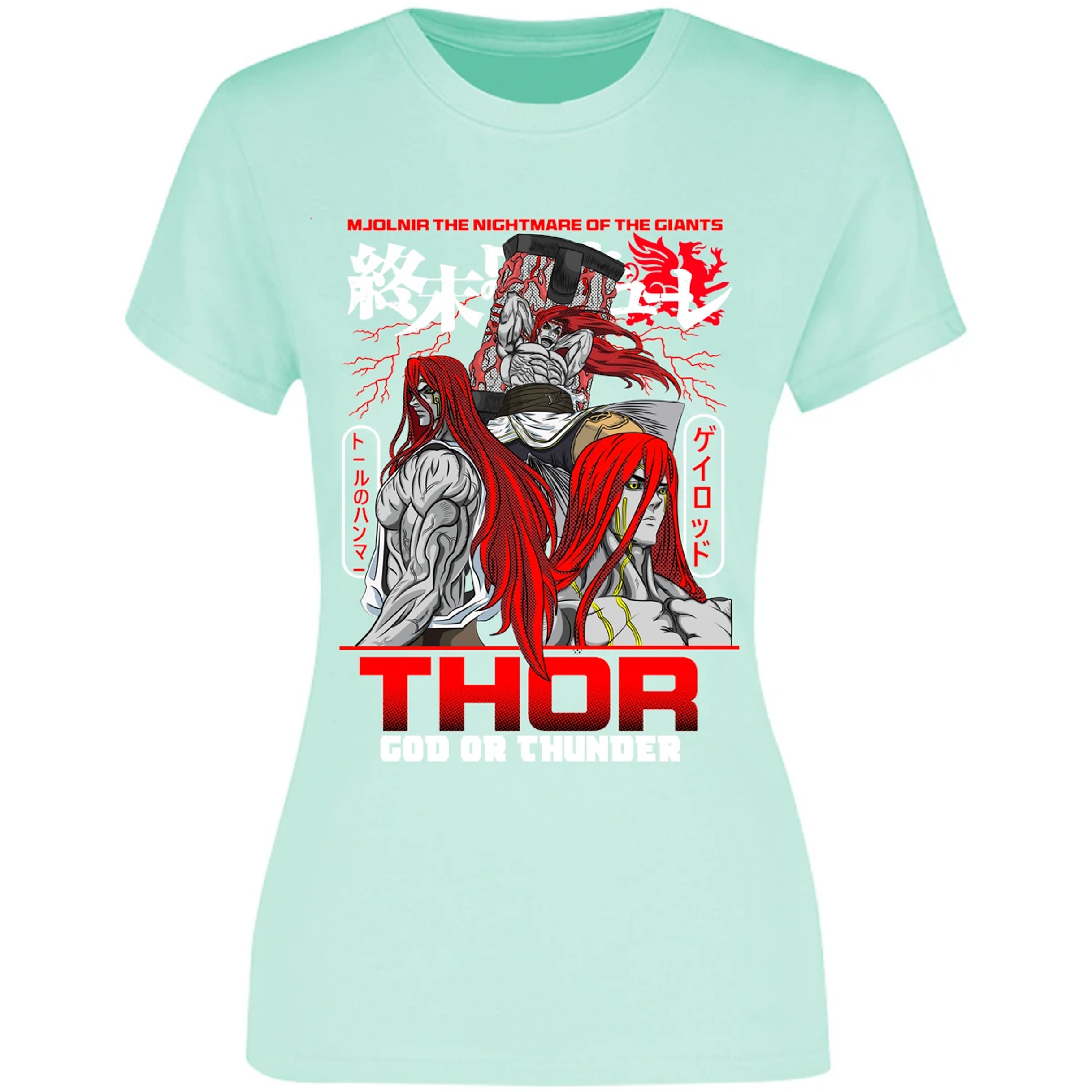 Blusa Record Of Ragnarok Thor Blusa para Mujer 16