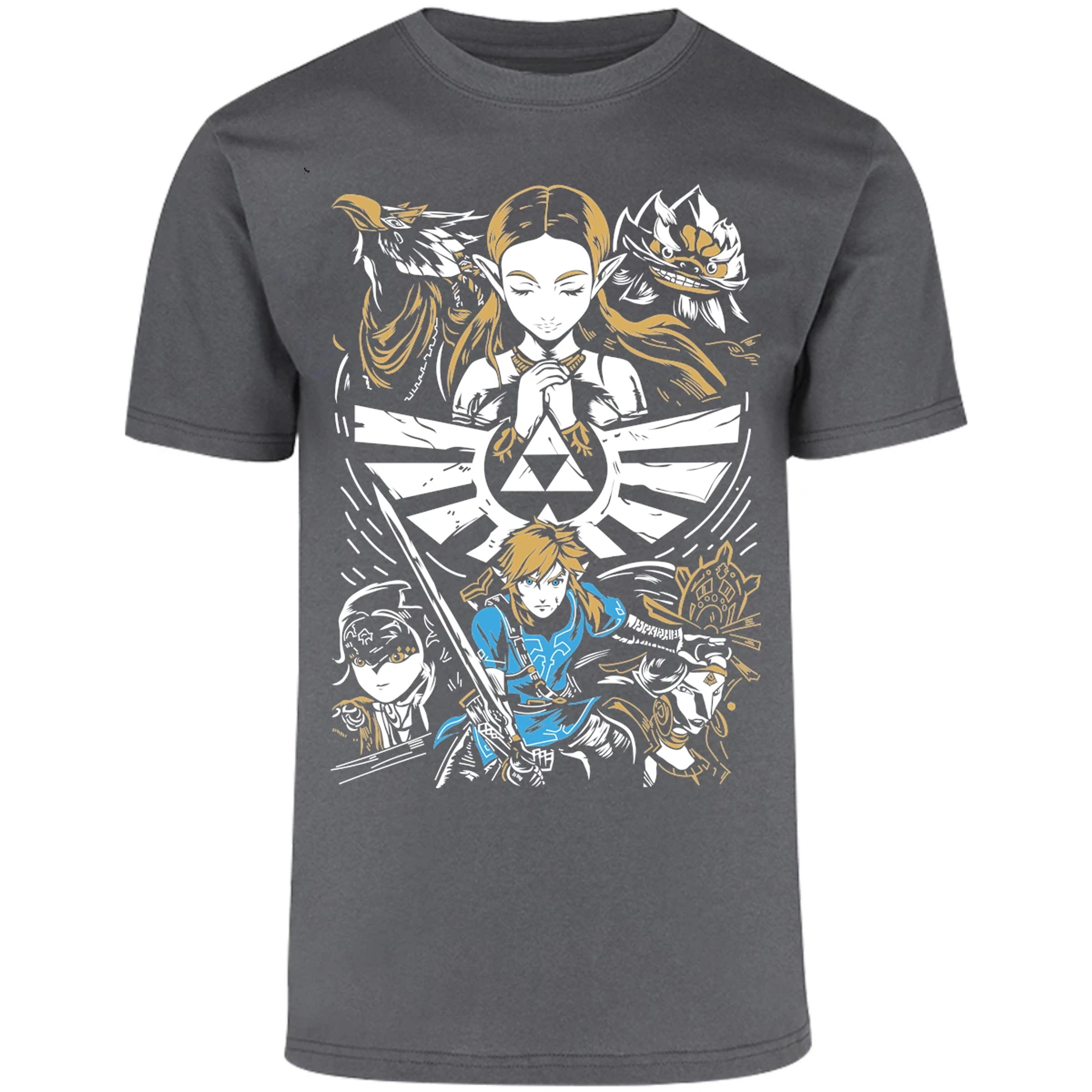 Playera The Leyend Of Zelda Diseo Link Y Zelda para Adulto 6