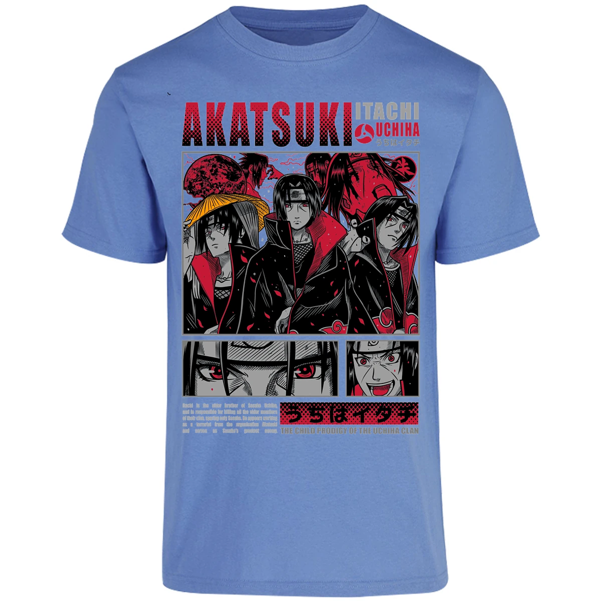 Playera Naruto Diseo De Itachi Uchiha para Adulto 25